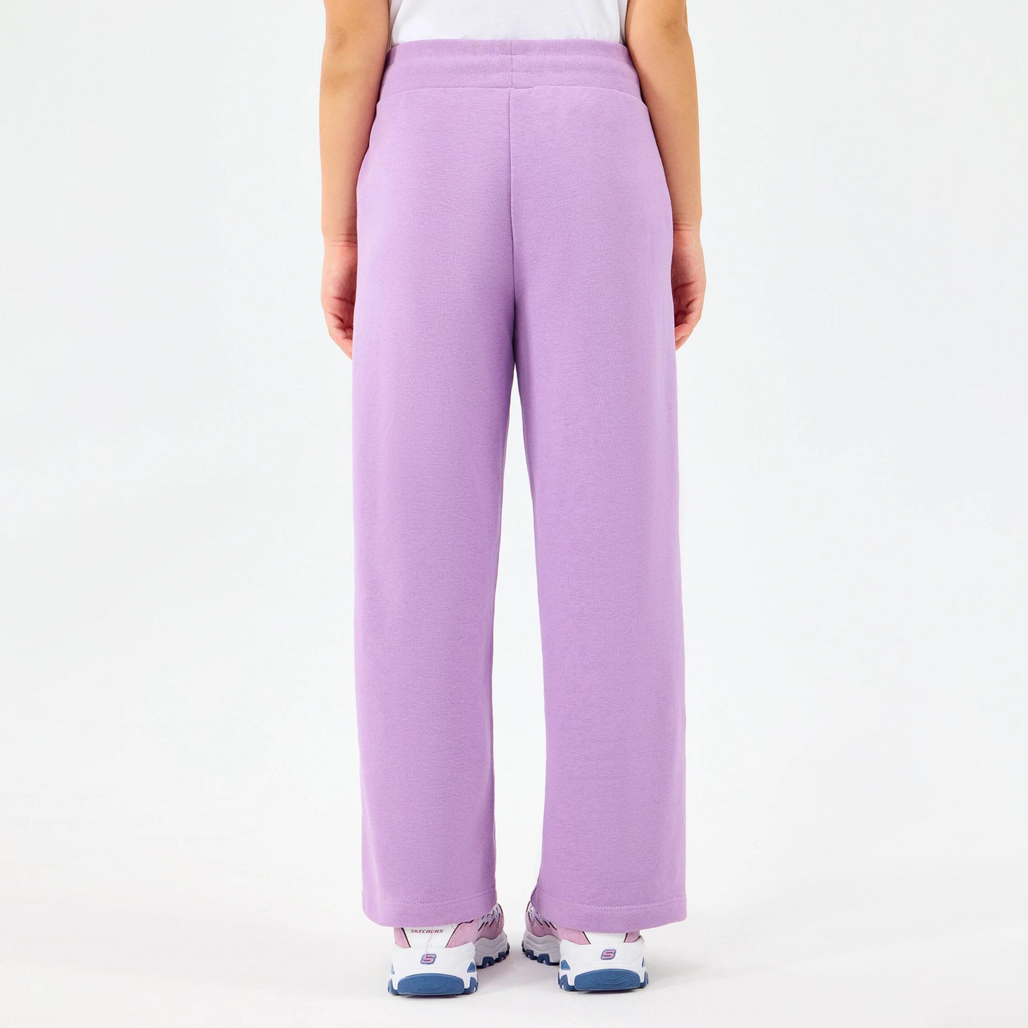 Skechers Lw Fleece Çocuk Mor Eşofman Altı