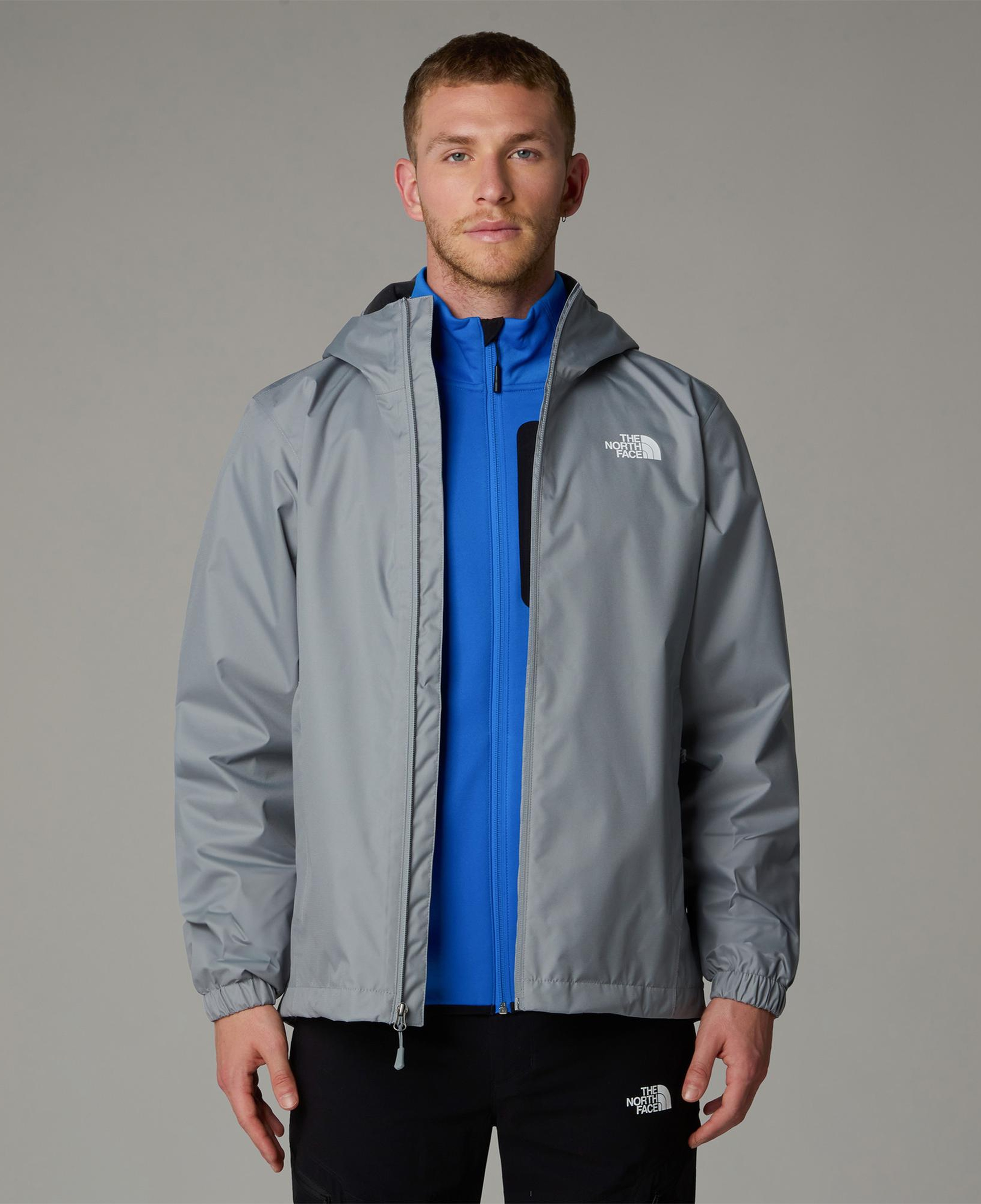 The North Face Quest Kapüşonlu Erkek Gri Mont