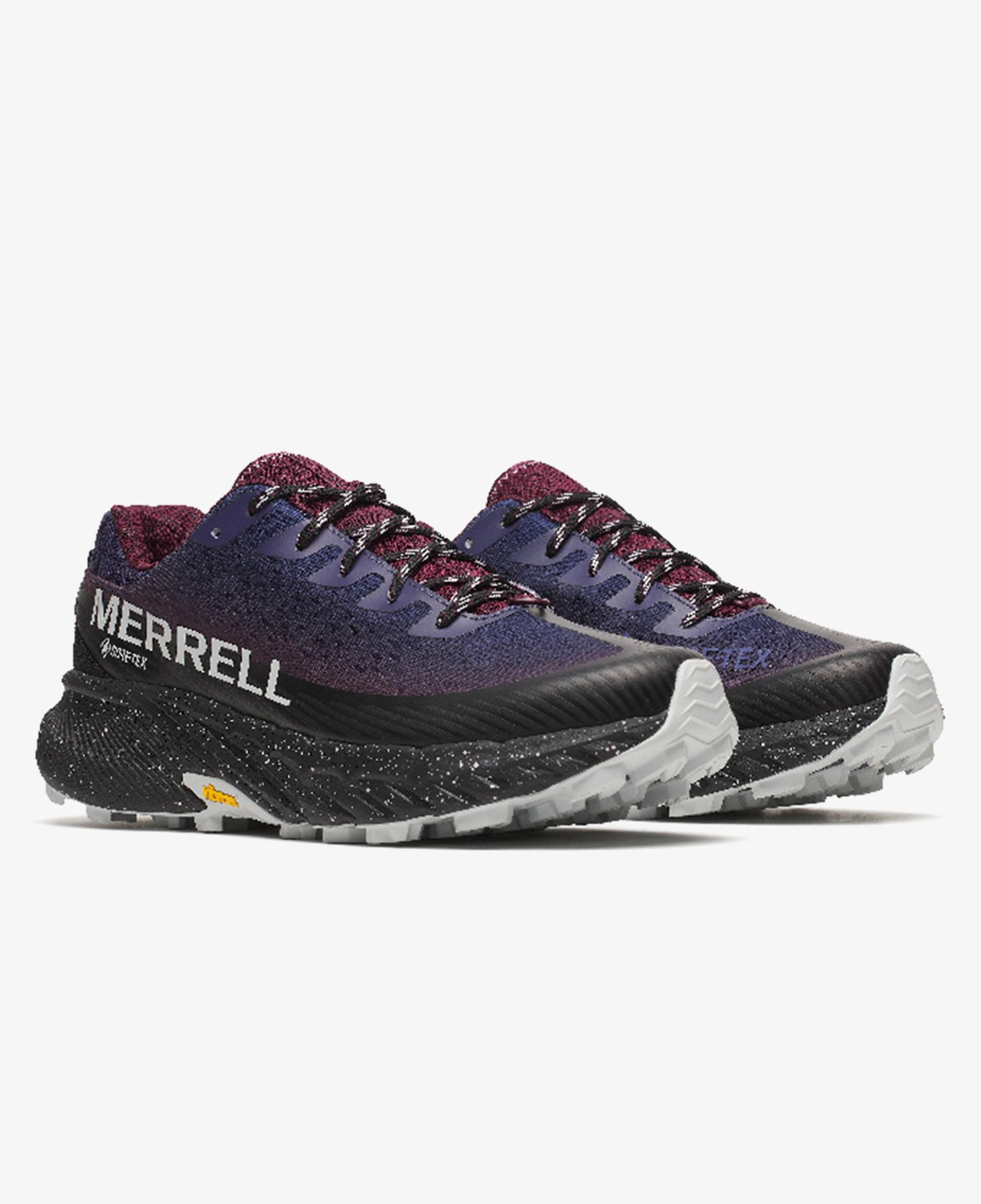 Merrell Agility Peak 5 Gore Tex Erkek Mor Koşu Ayakkabısı