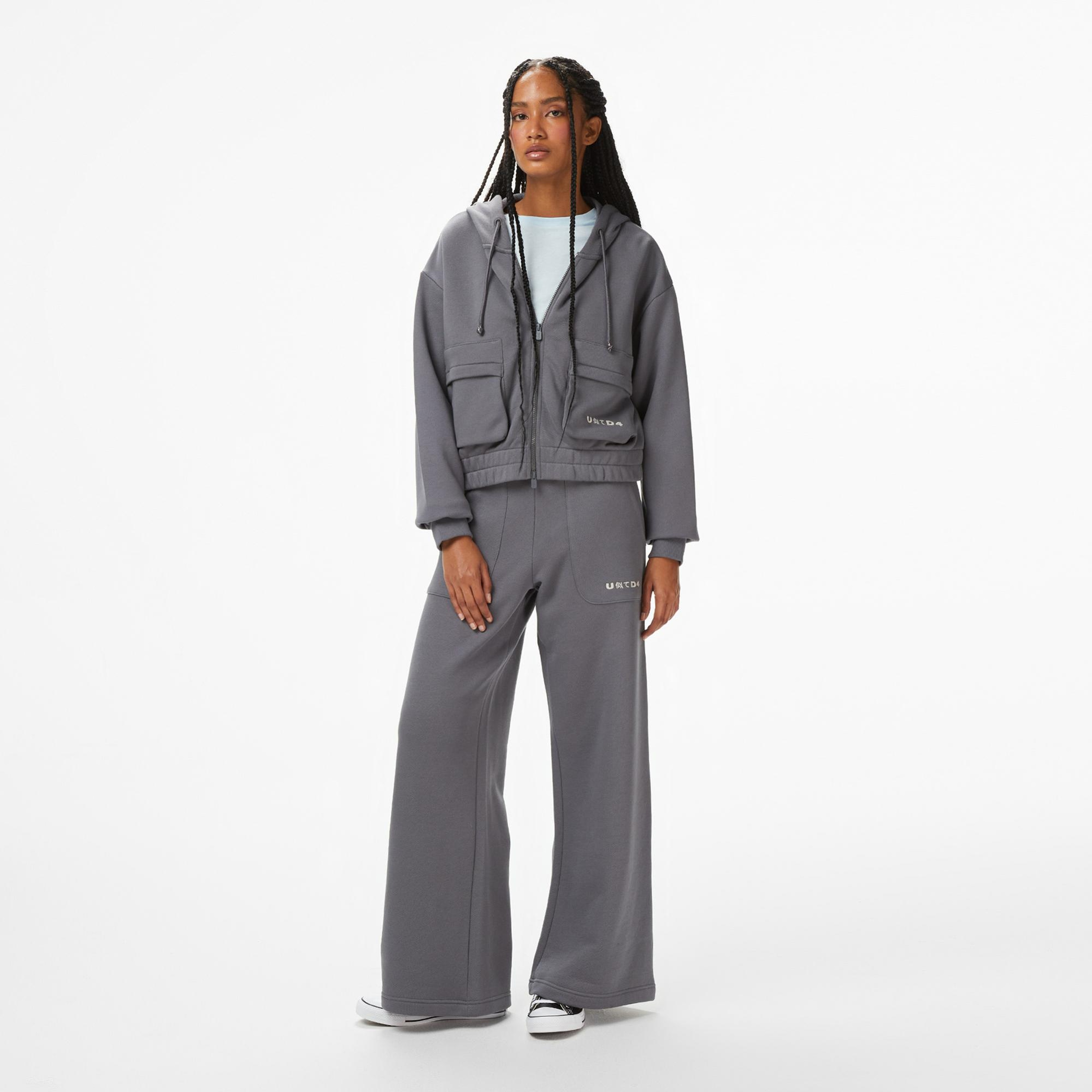 UNITED4 Kadın Gri Eşofman Altı