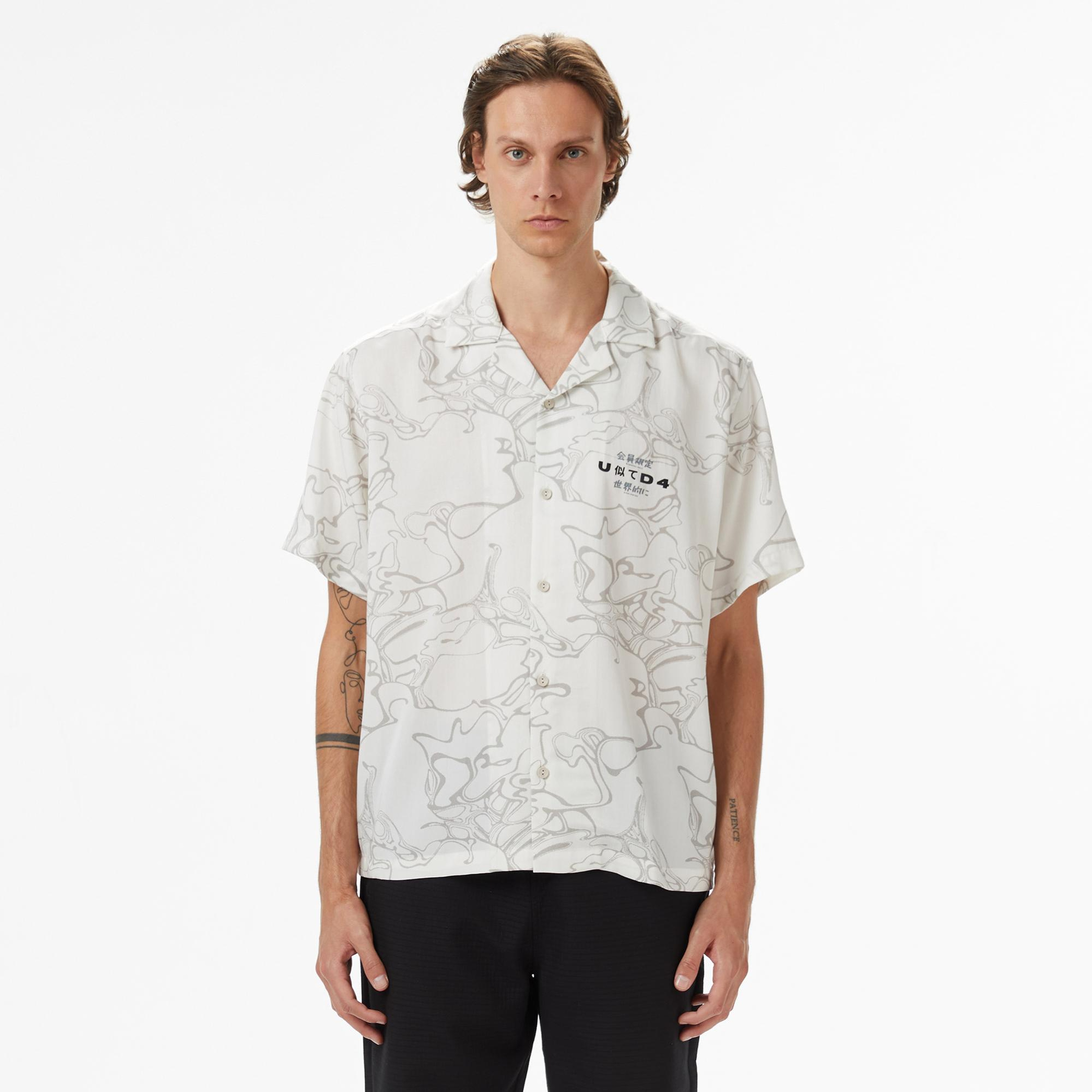 UNITED4 Erkek Beyaz Gömlek