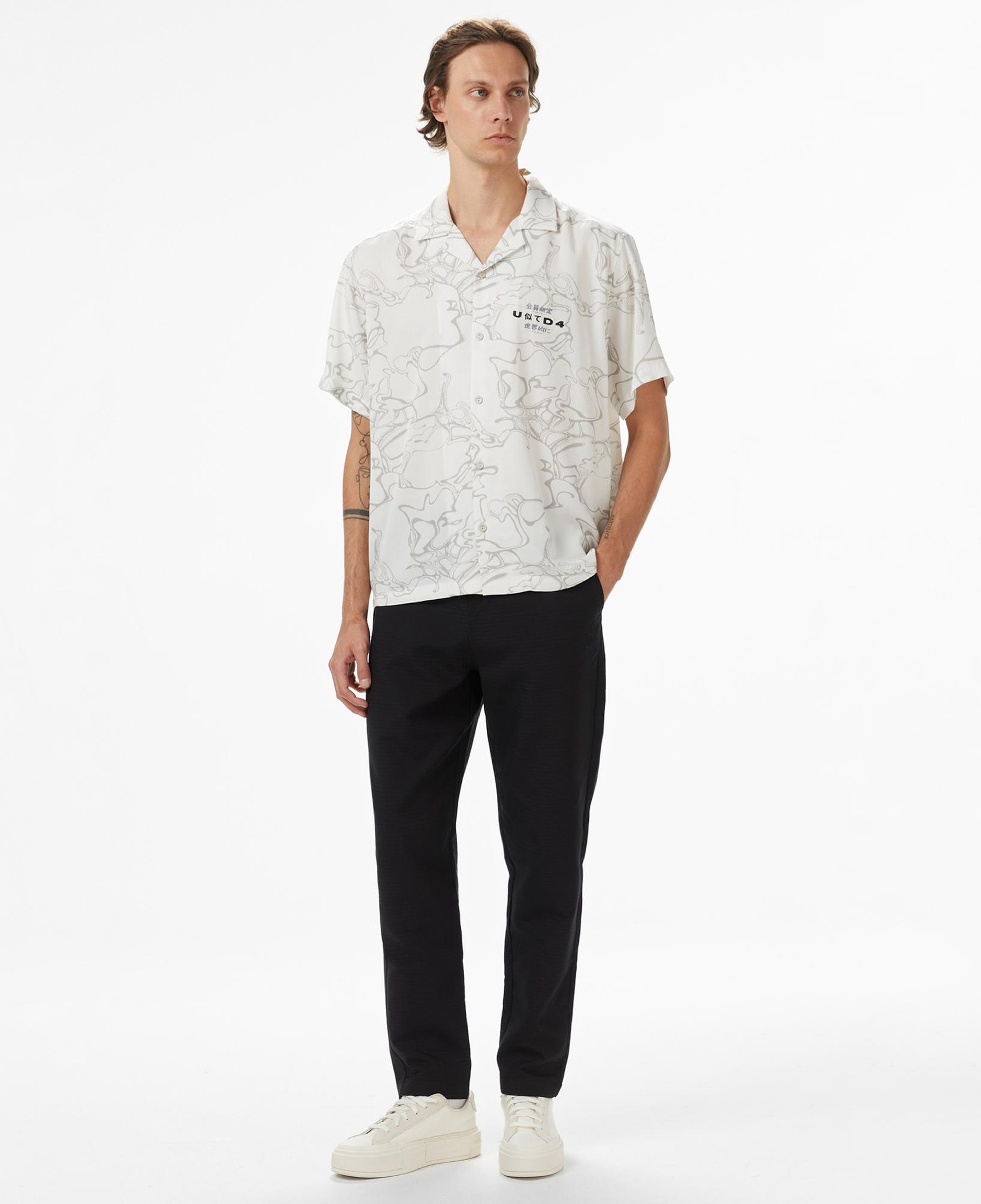 UNITED4 Erkek Beyaz Gömlek