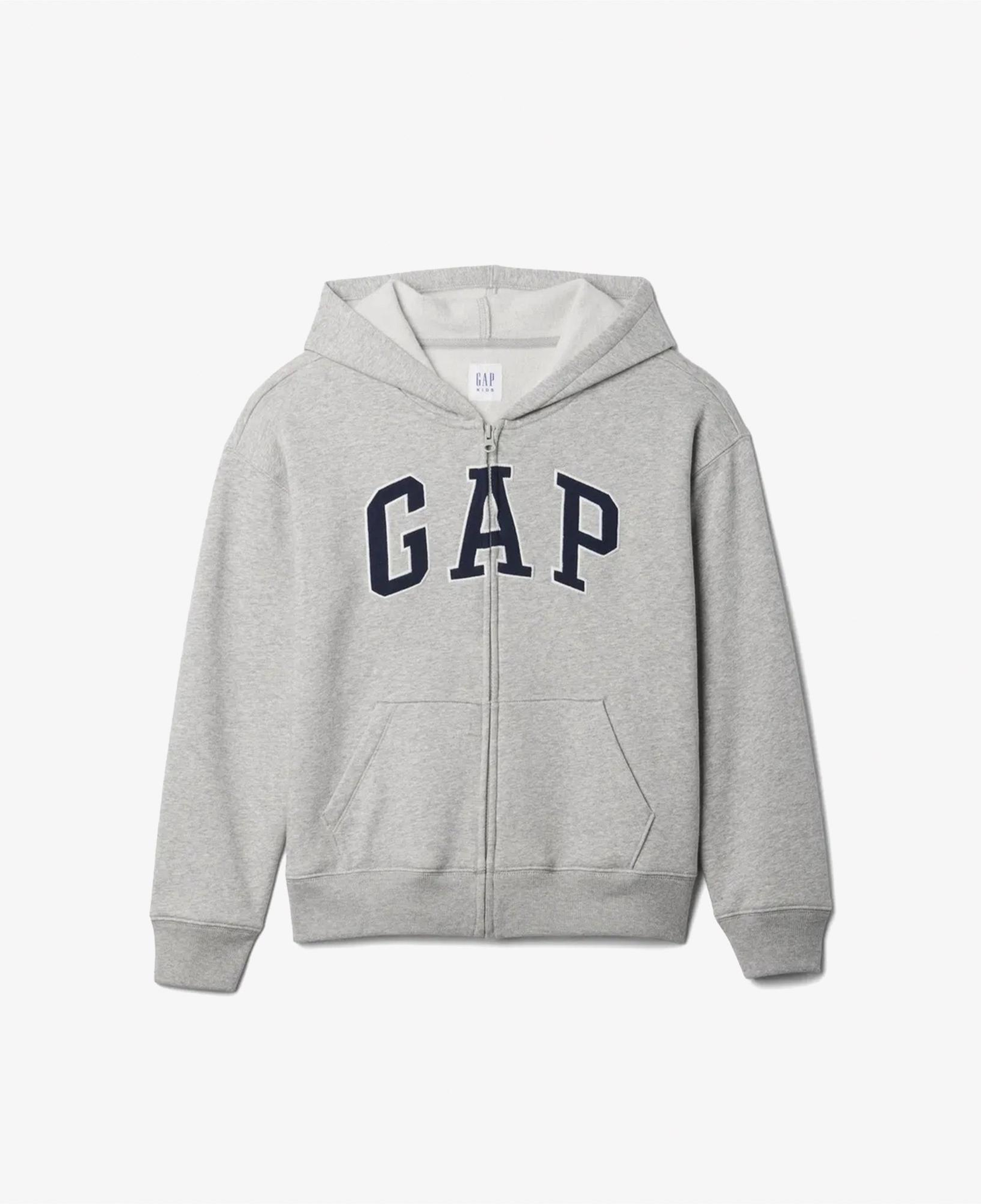 Gap V-Bas Heritage Çocuk Gri Sweatshirt