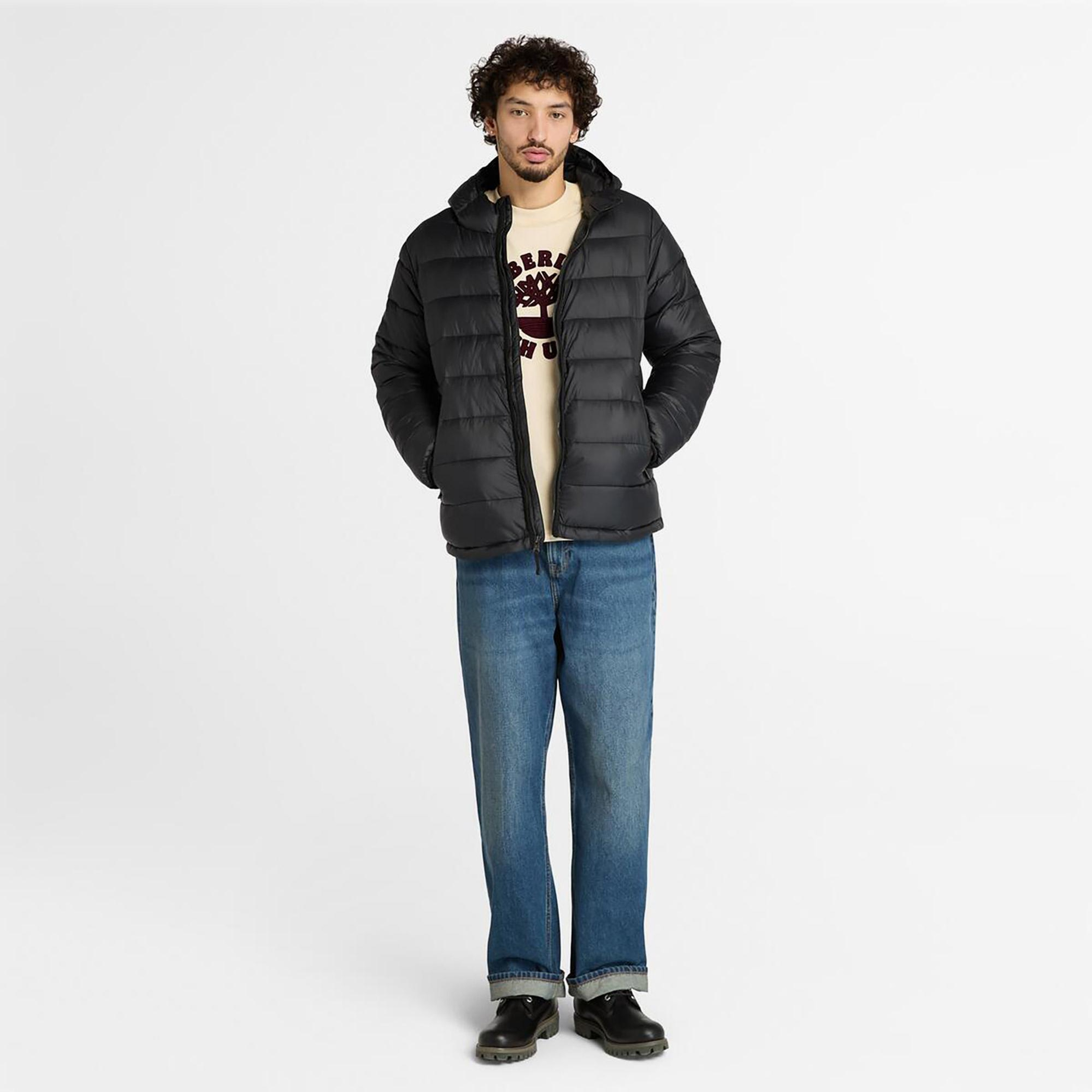 Timberland Holiday Front Graphic Erkek Bej T-Shirt