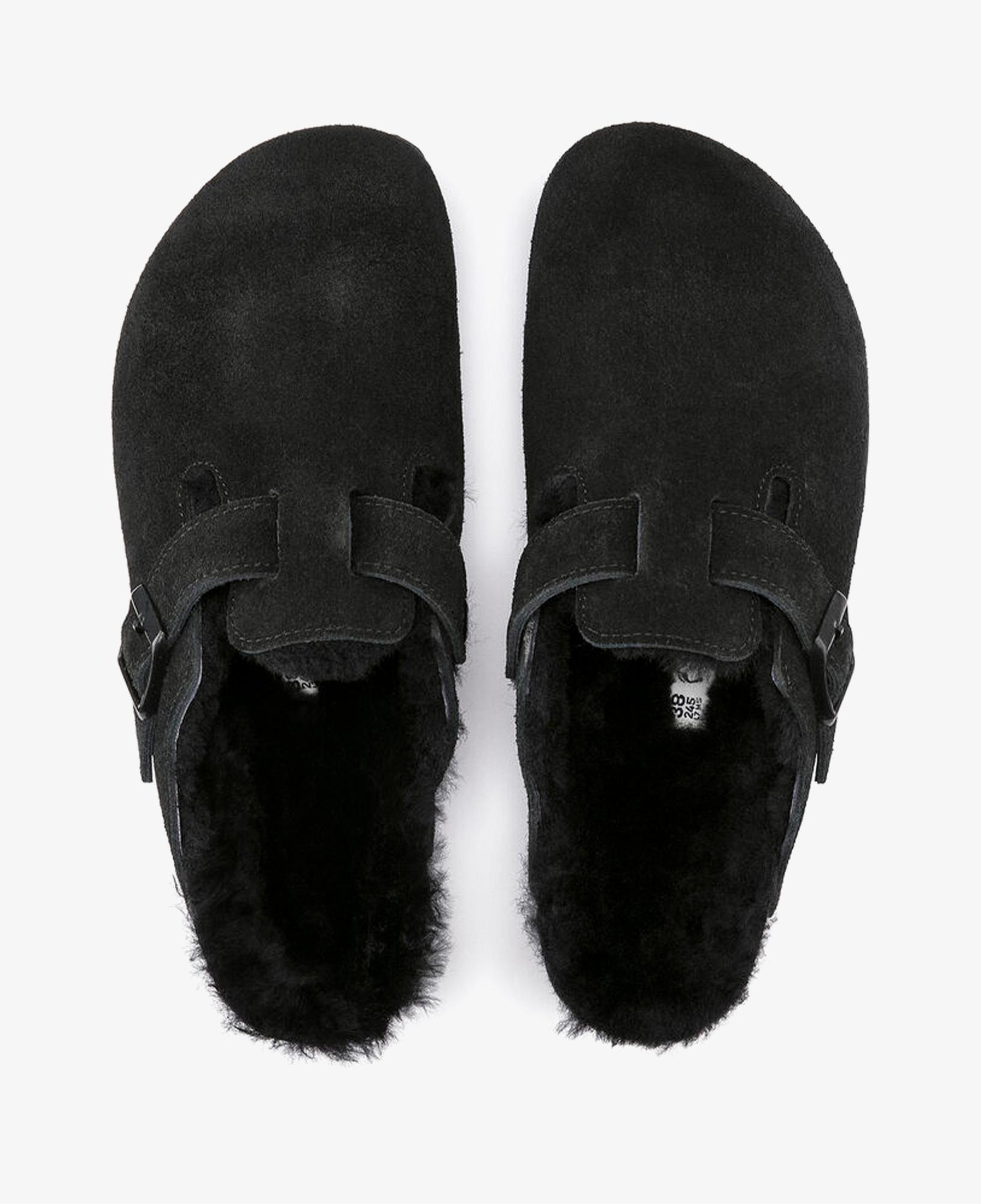 Birkenstock Boston Fell VI Unisex Siyah Terlik