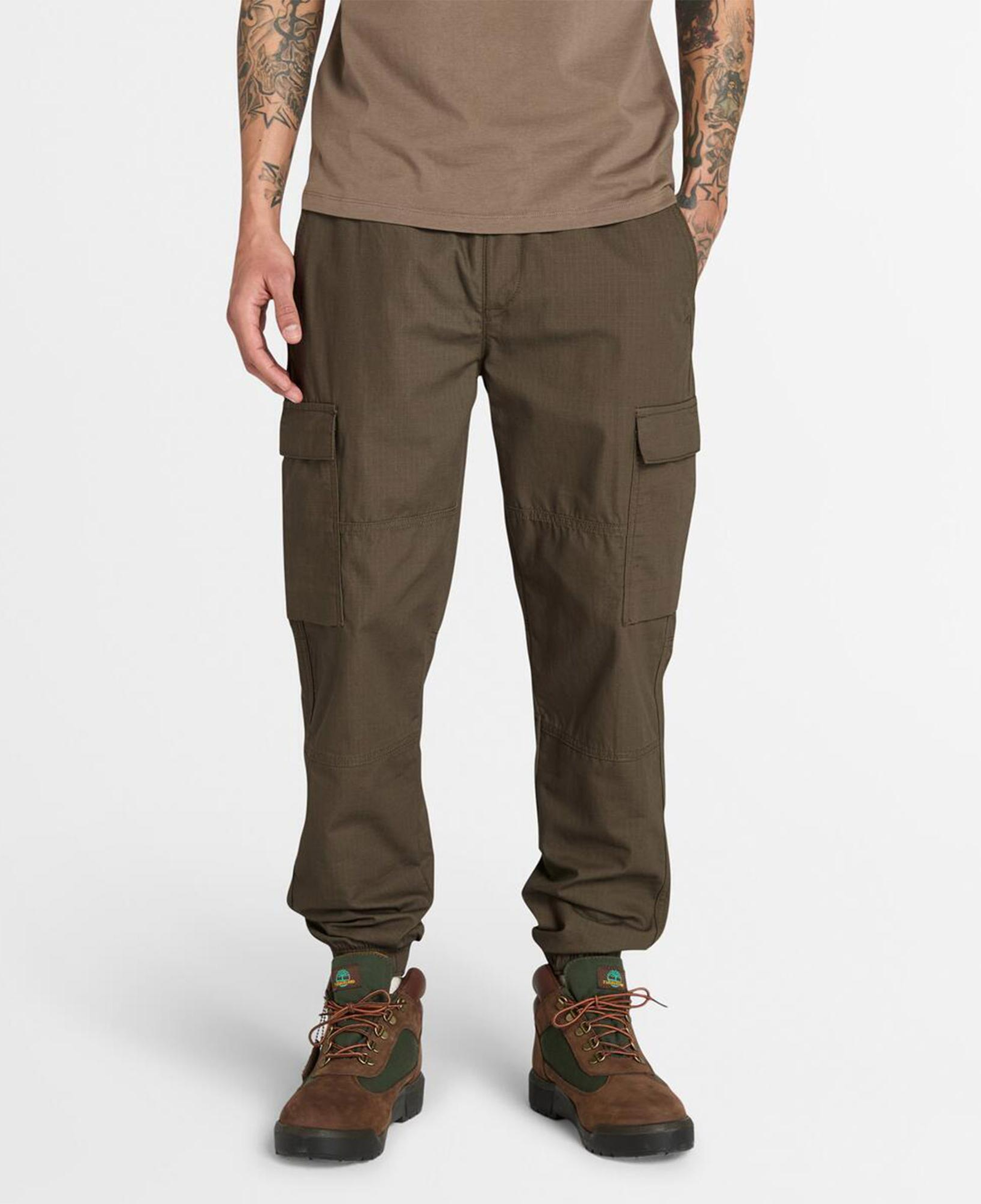 Timberland Brookline Ripstop Utility Cargo Jogger Erkek Yeşil Pantolon