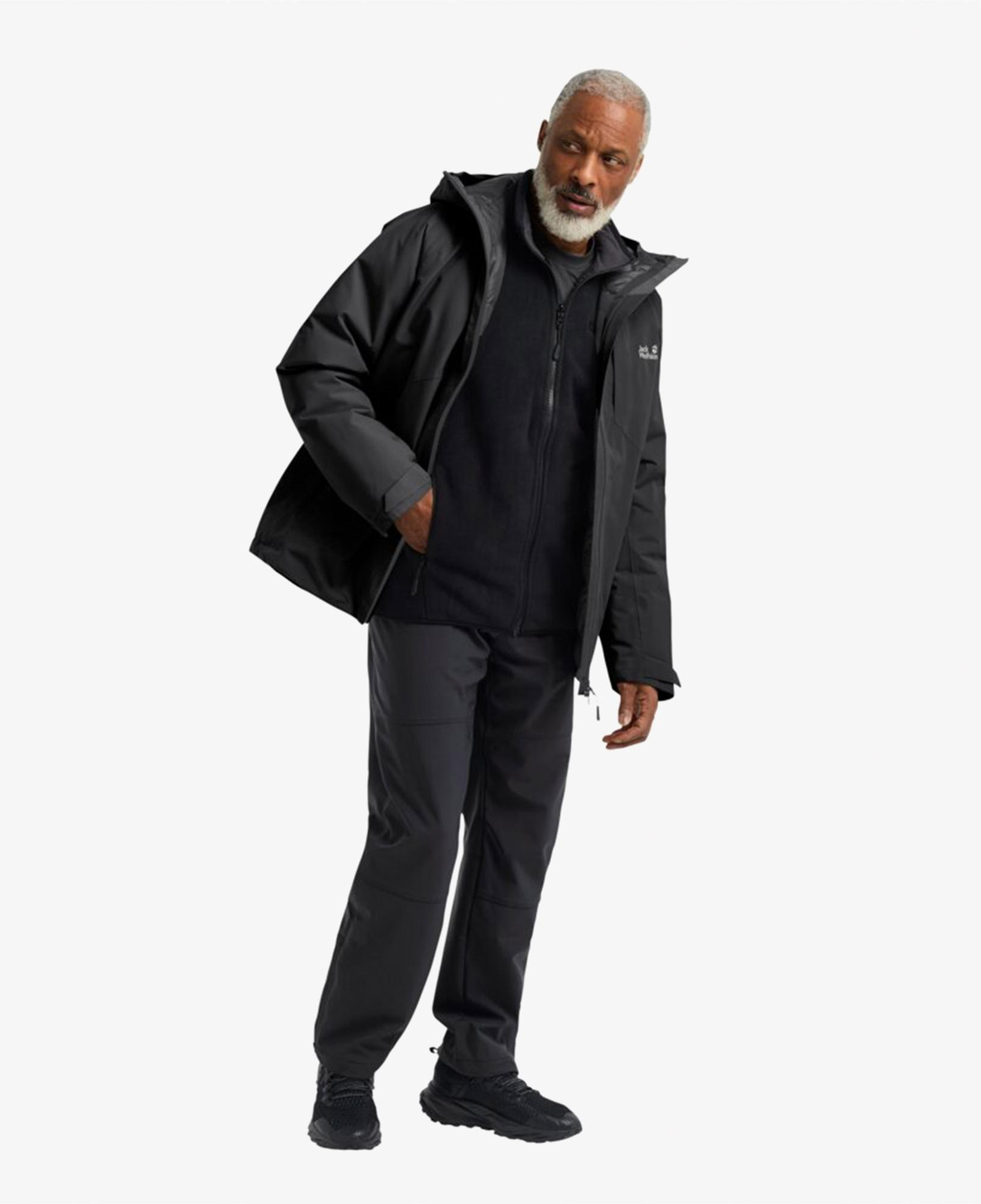 Jack Wolfskin Icecape 2L Down Insulated Erkek Siyah Ceket