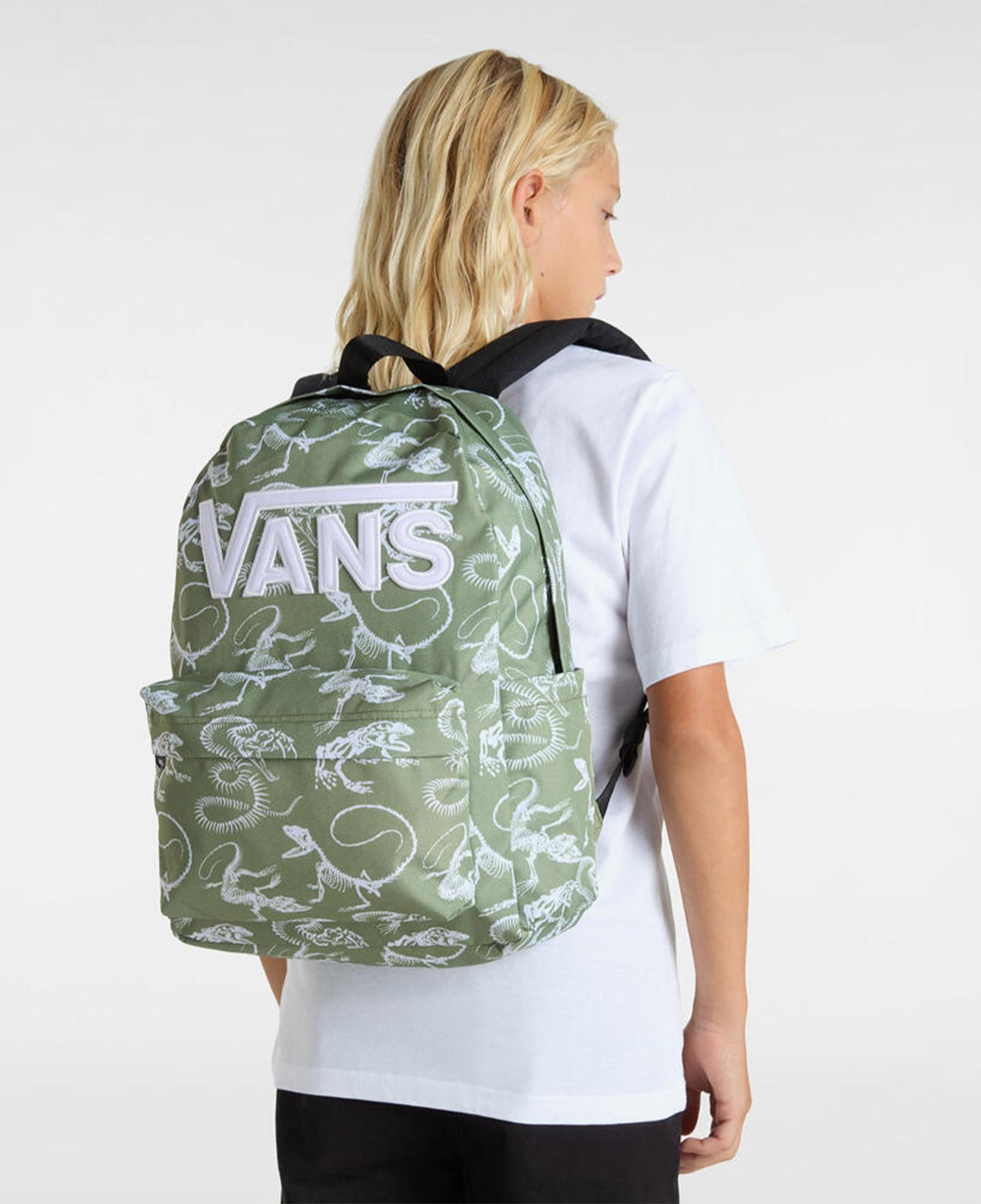 Vans Old Skool Grom Çocuk Yeşil Sırt Çantası