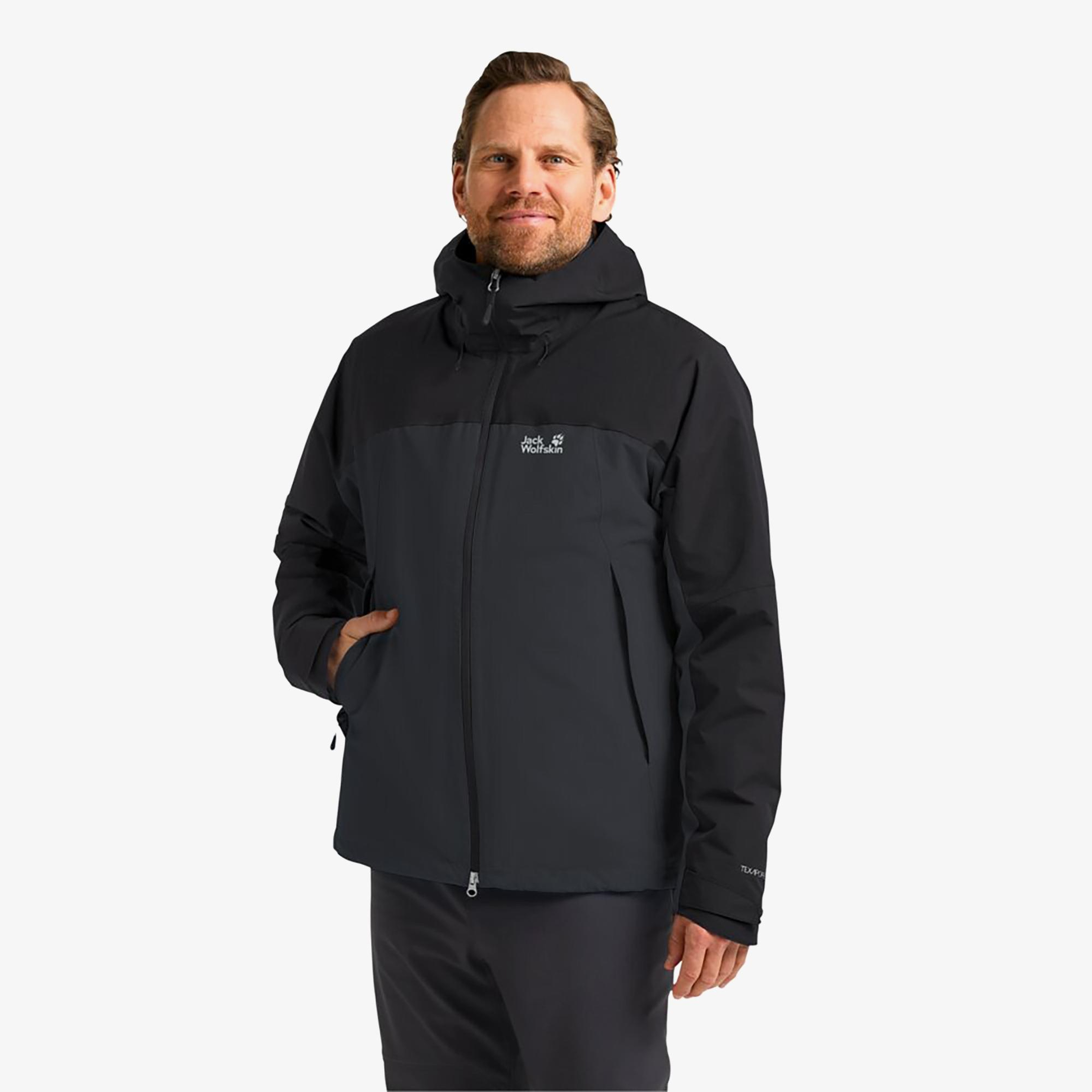 Jack Wolfskin Wild Places 3in2 Erkek Gri Ceket