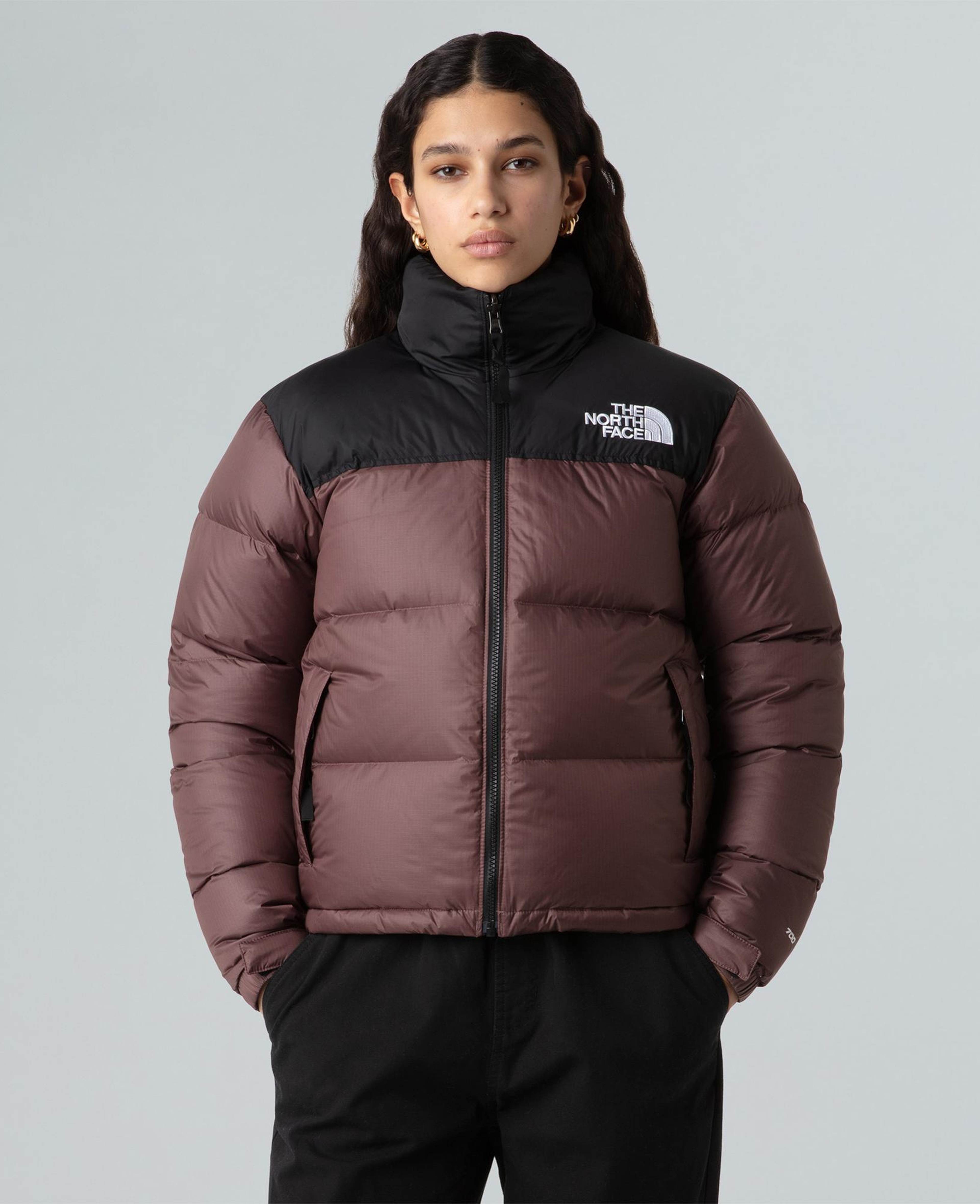 The North Face Kadın 1996 Retro Nuptse Mürdüm/Siyah Mont