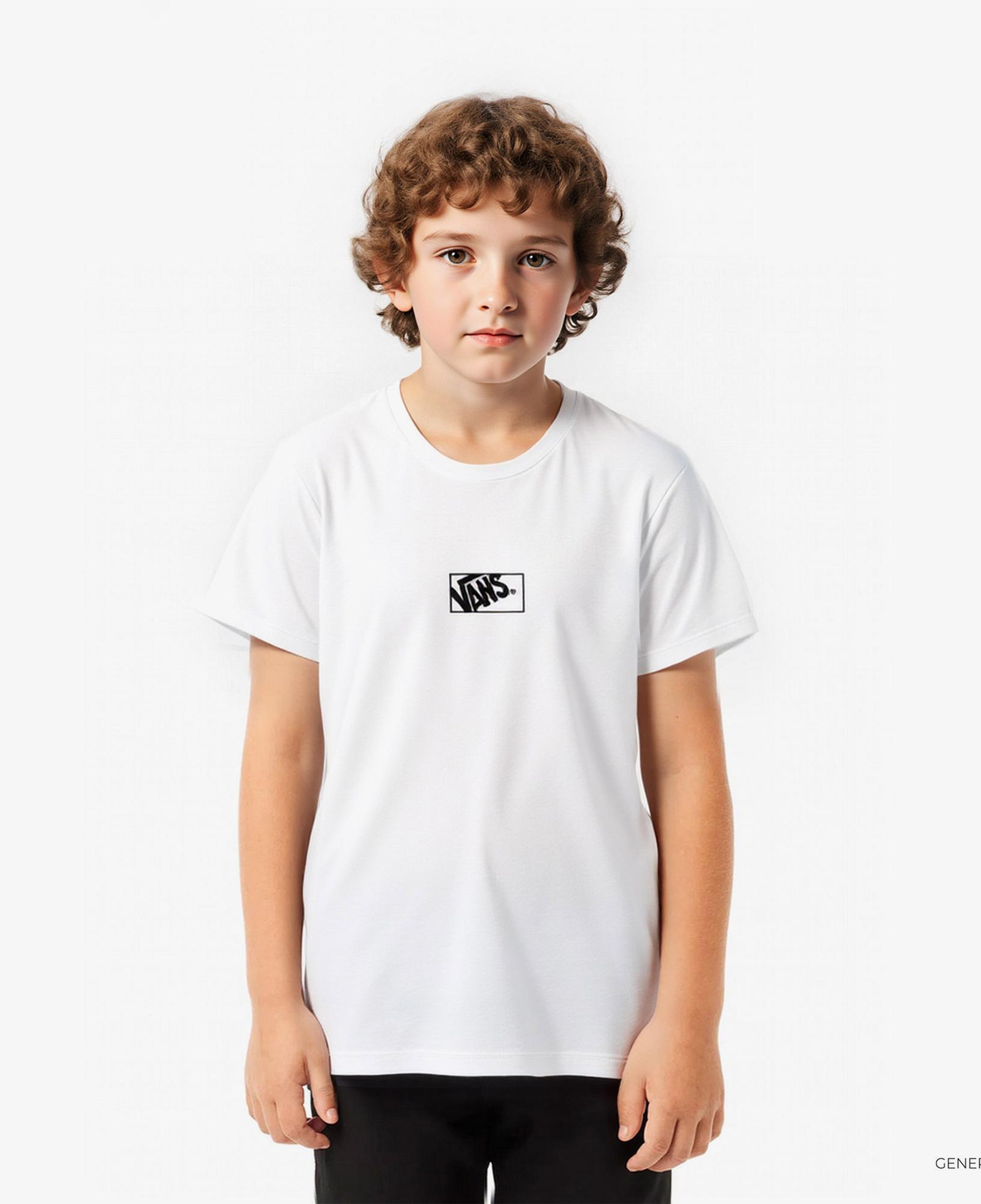 Vans By Blocked Box Ss Çocuk Beyaz T-Shirt