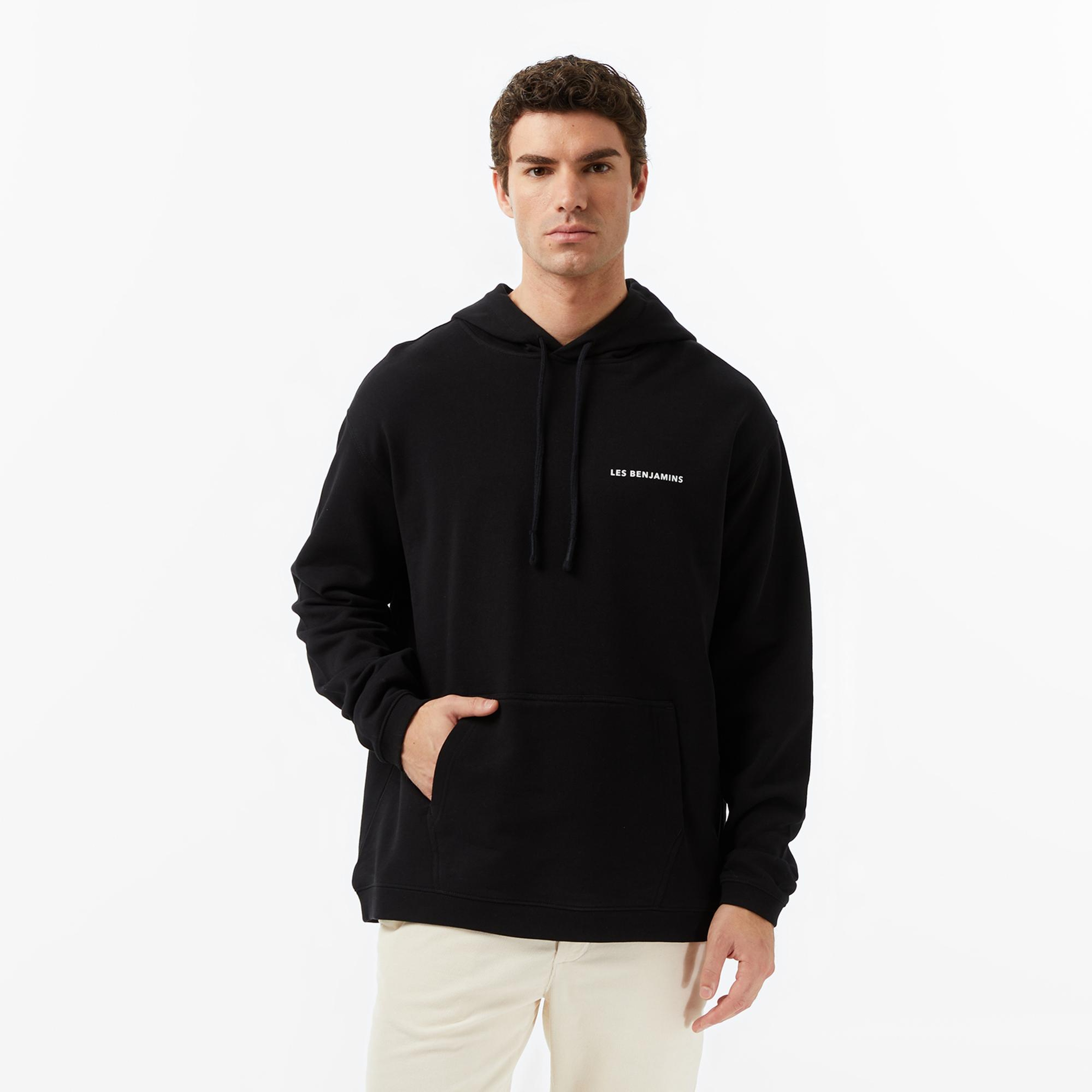 Les Benjamins Erkek Siyah Sweatshirt