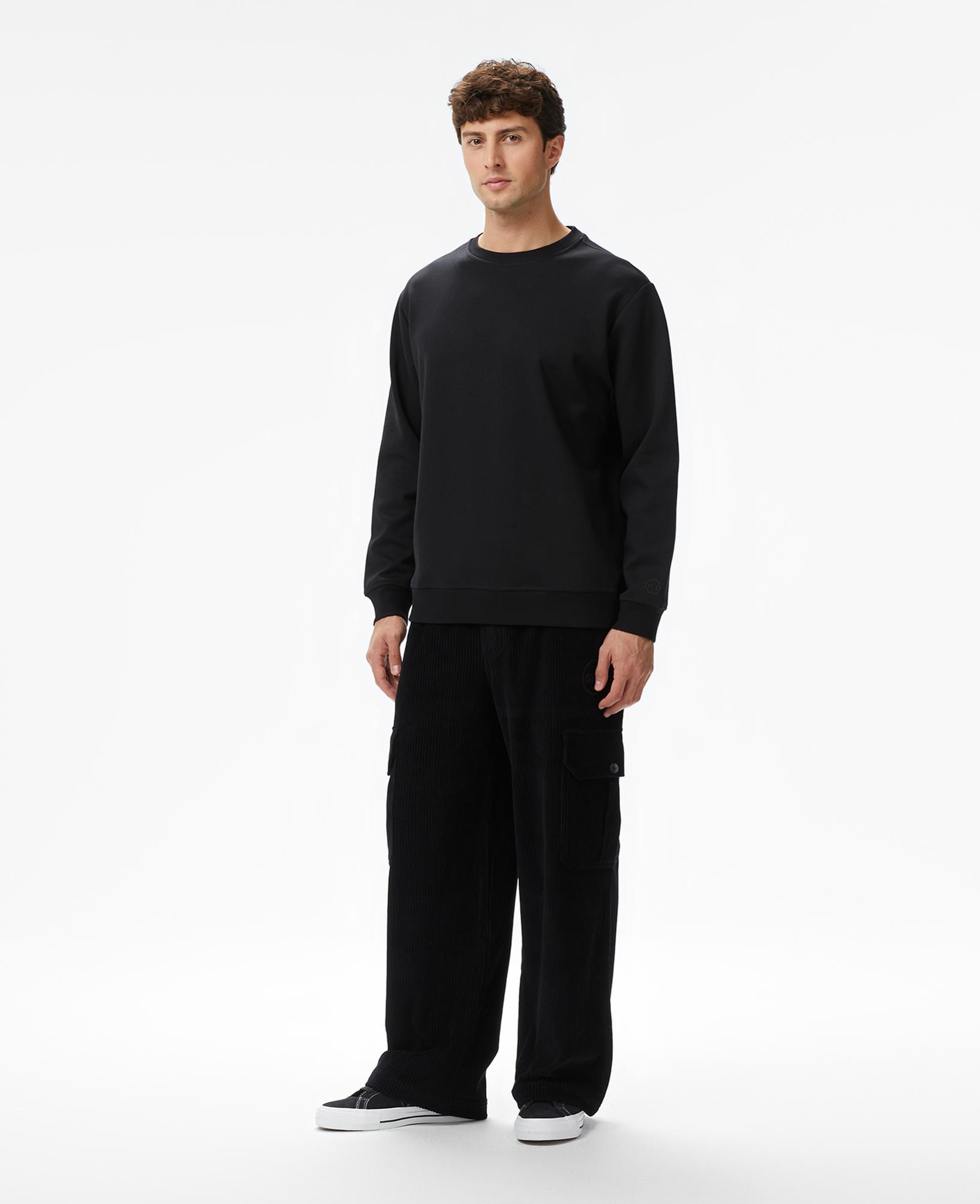 UNITED4 Erkek Siyah Sweatshirt