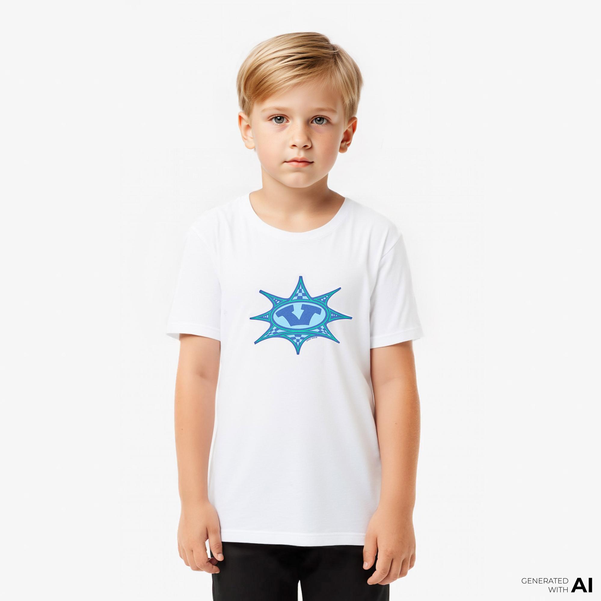 Vans Star Checker Ss Çocuk Beyaz T-Shirt
