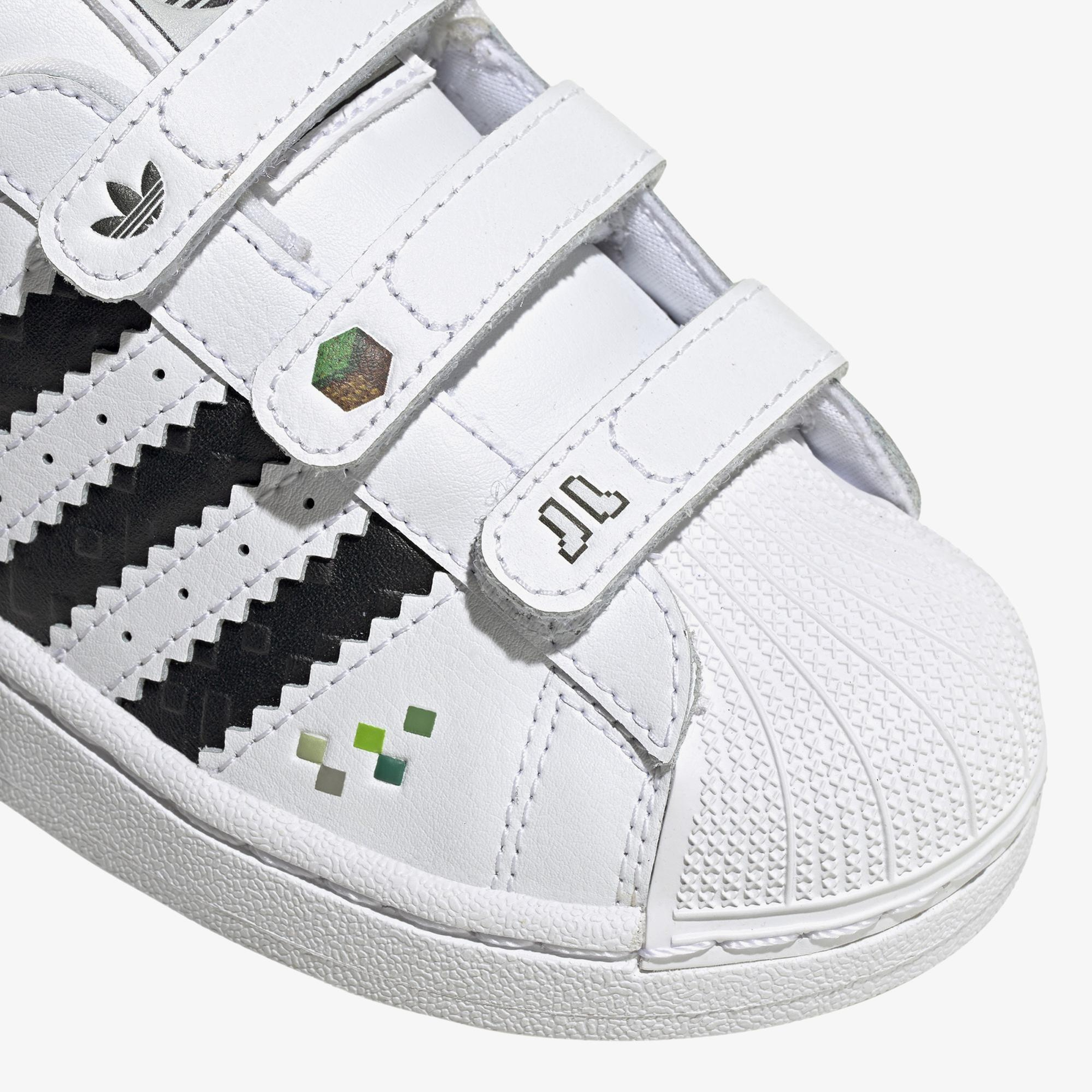 adidas Originals Superstar II X Minecraft Beyaz Çocuk Spor Ayakkabı