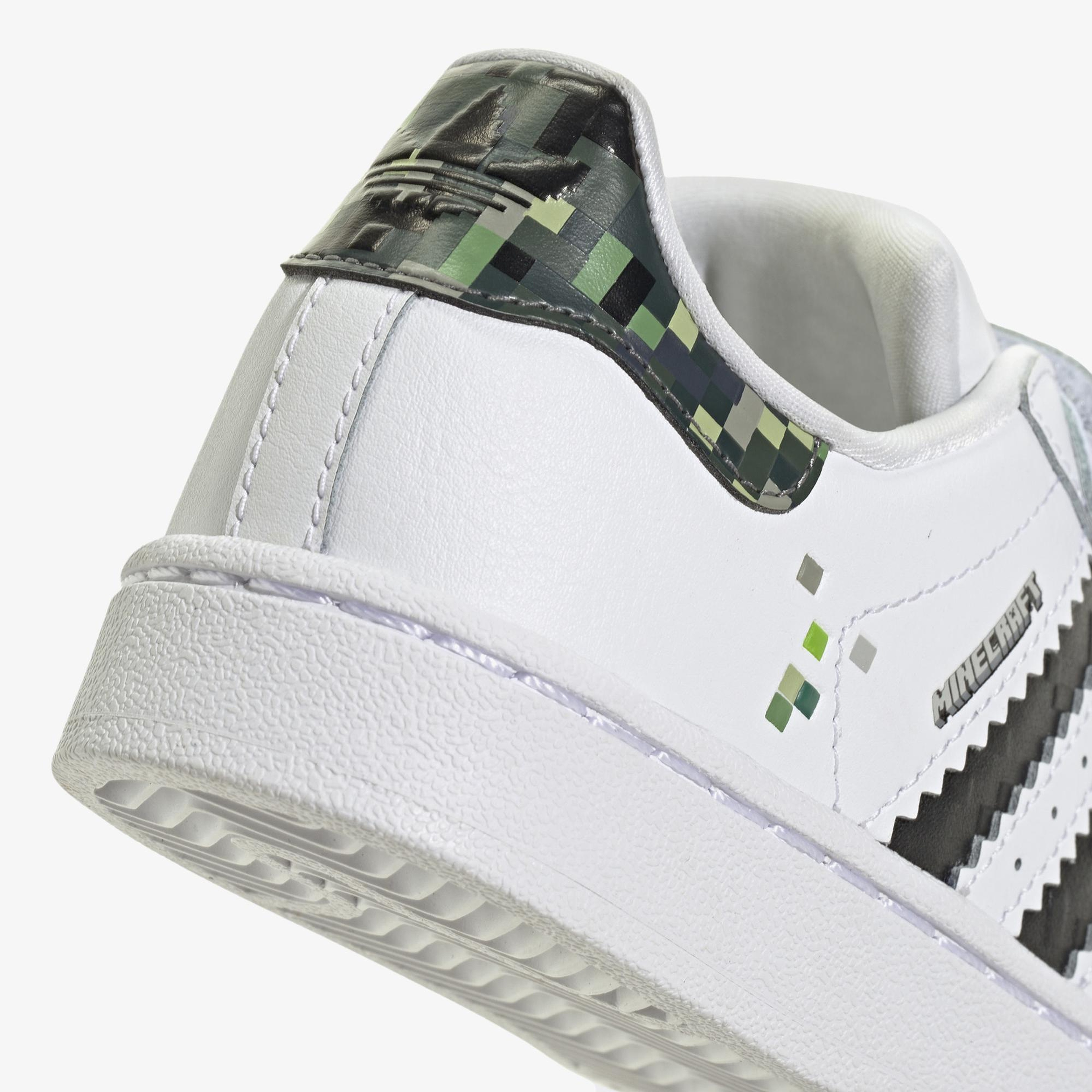 adidas Originals Superstar II X Minecraft Beyaz Çocuk Spor Ayakkabı
