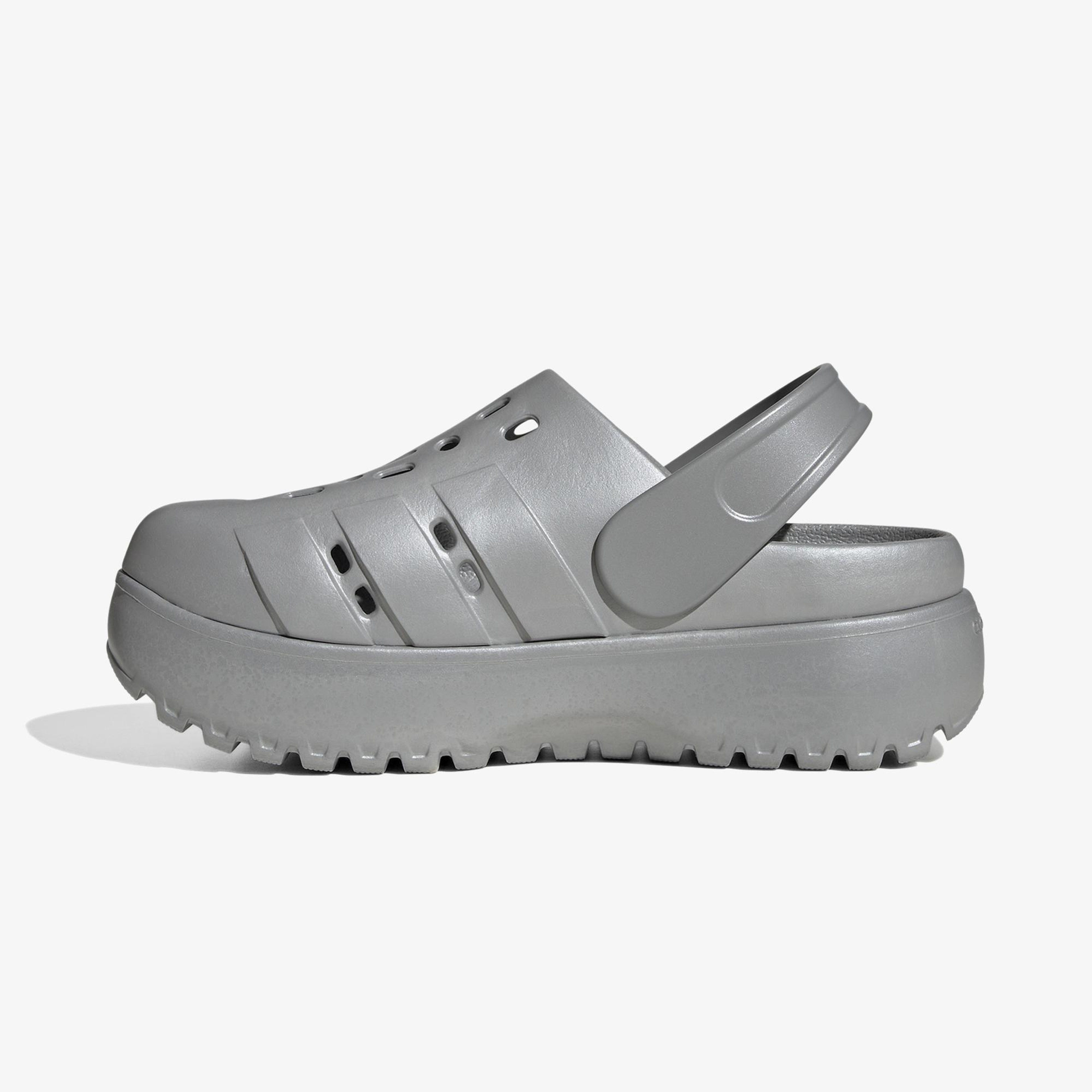 adidas AdıletteClogPlatform Gri Unisex Sandalet