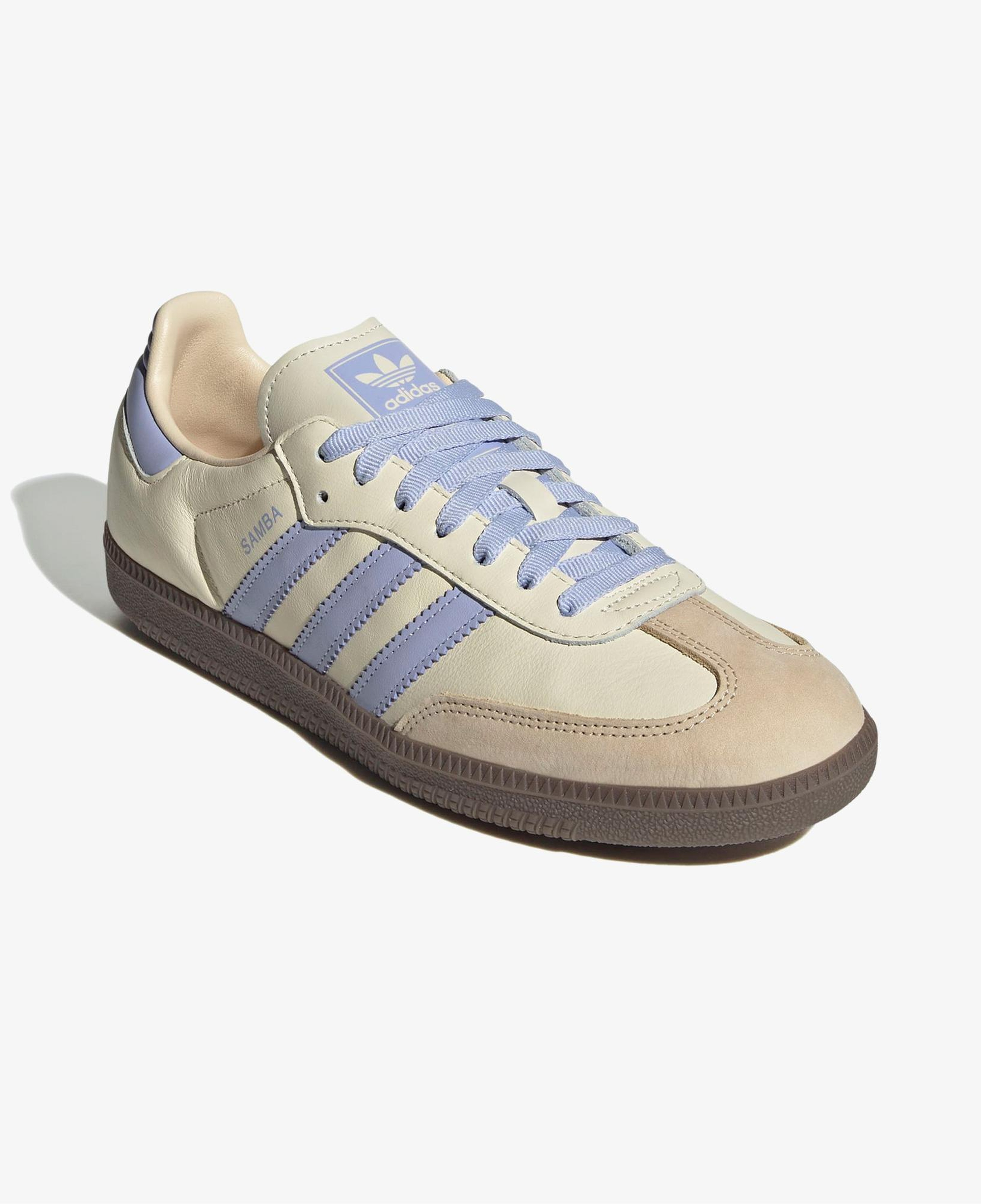 adidas Samba OG Unisex Krem/Lila Spor Ayakkabı