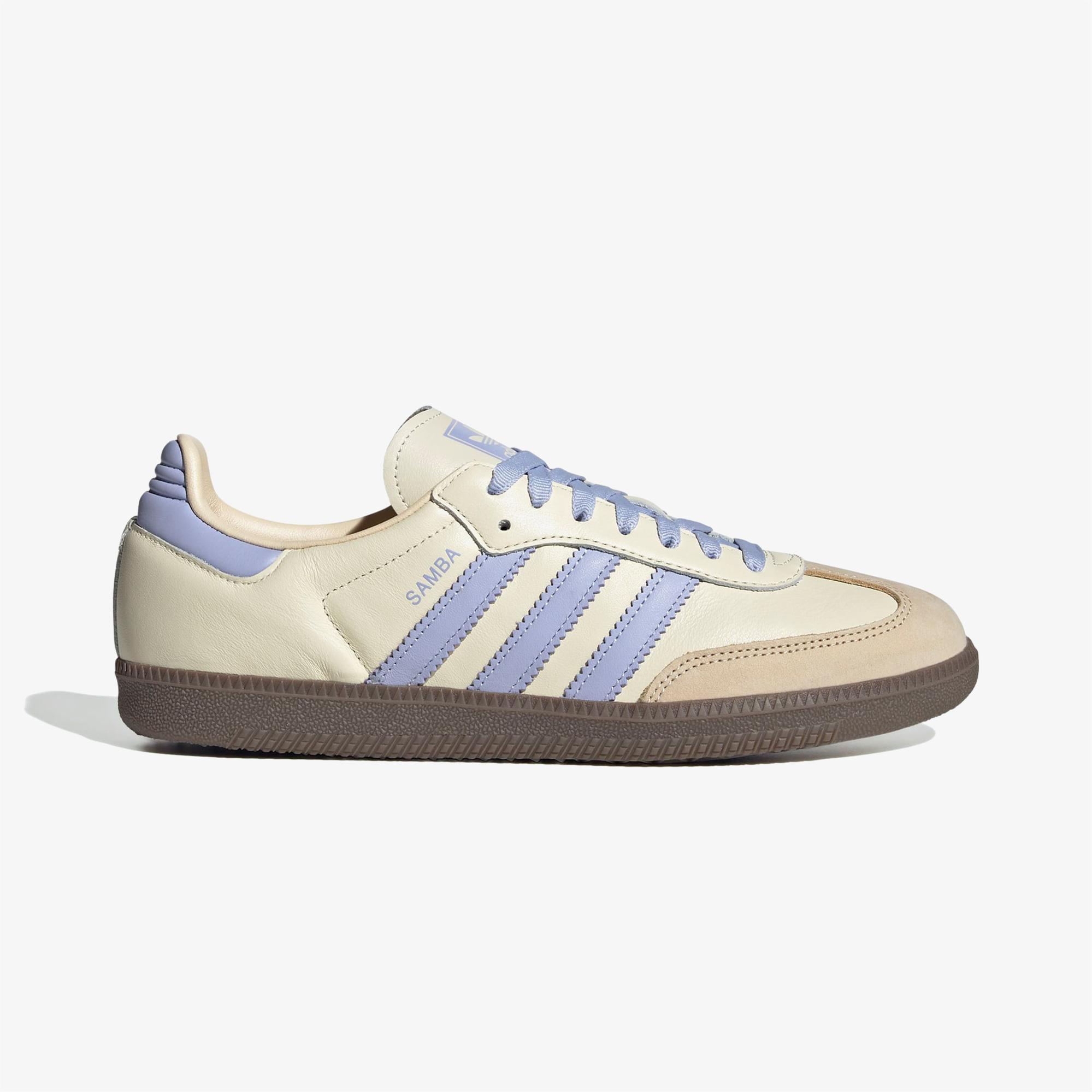 adidas Samba OG Unisex Krem/Lila Spor Ayakkabı
