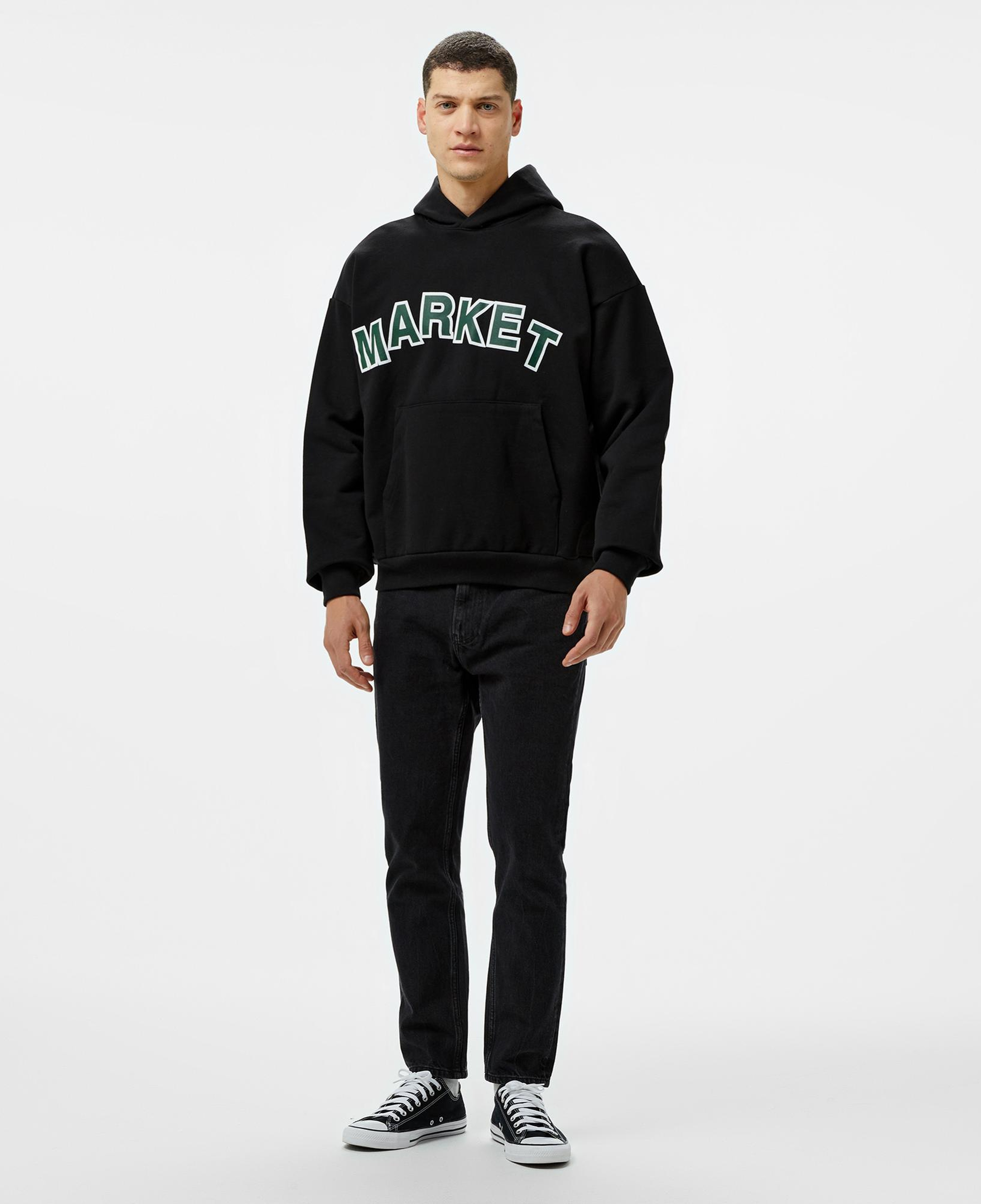 Market Expansion Pack  Erkek Siyah Hoodie