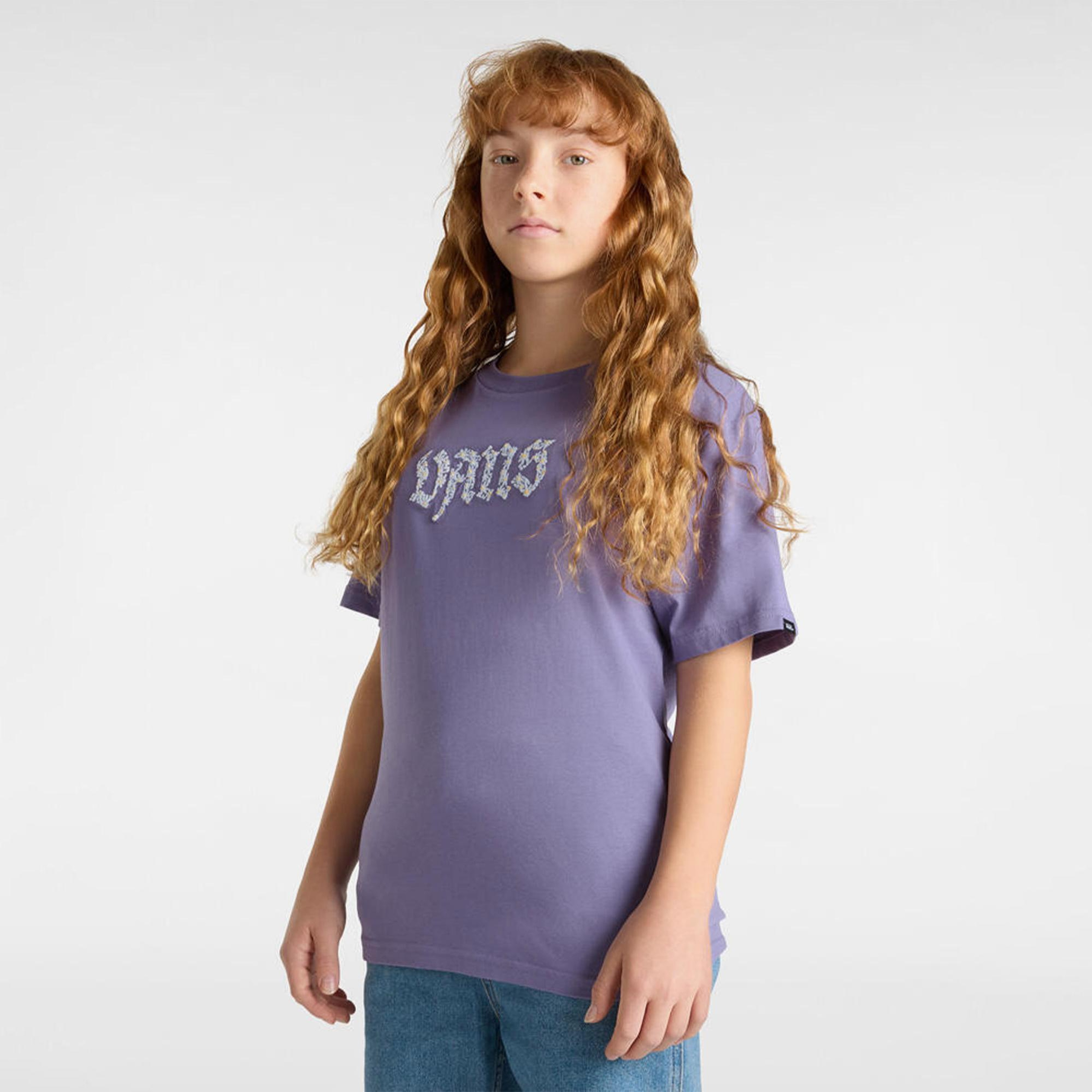 Vans Daisy Break Ss Çocuk Mor T-Shirt