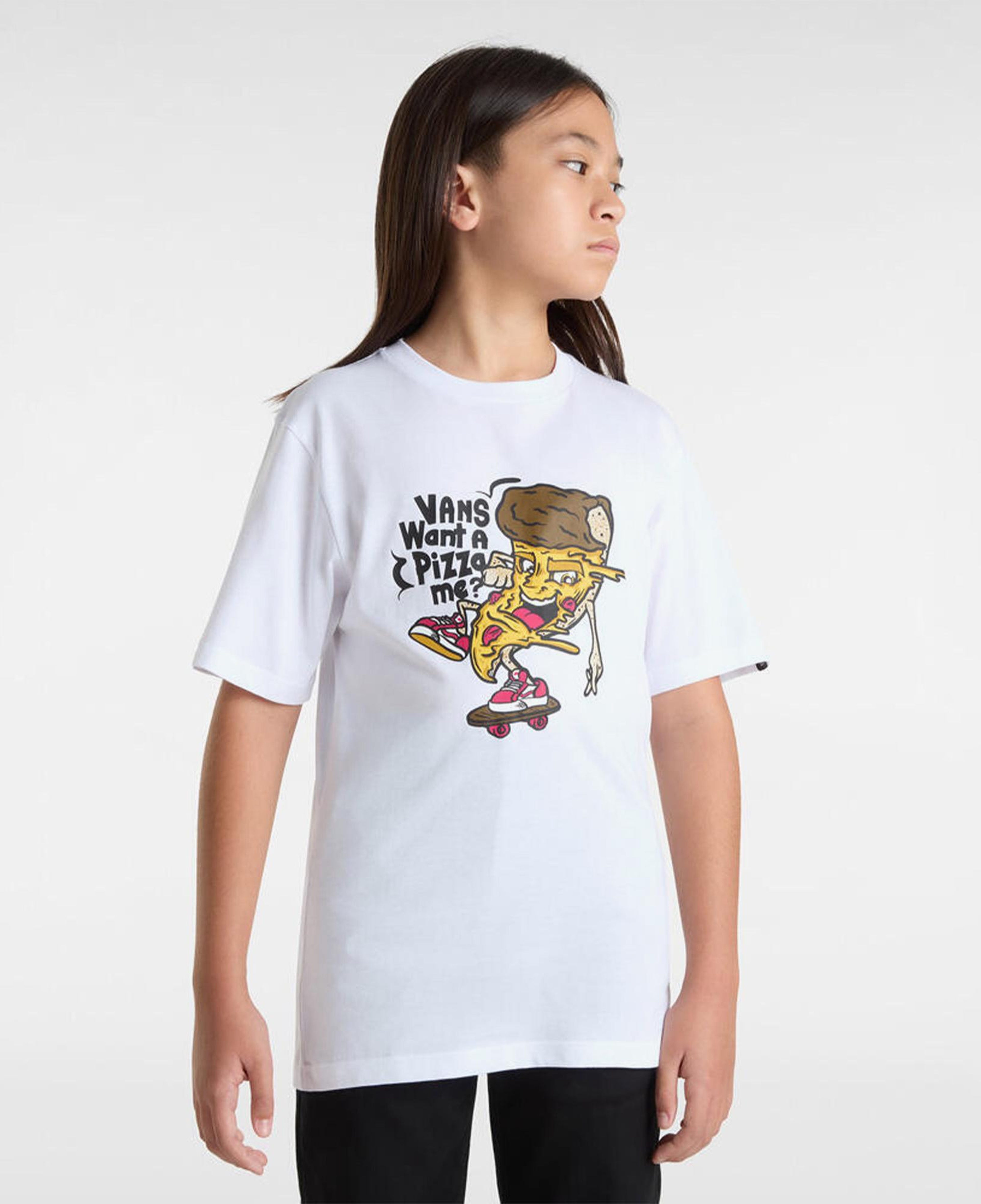 Vans Pizza Me Ss Çocuk Beyaz T-Shirt