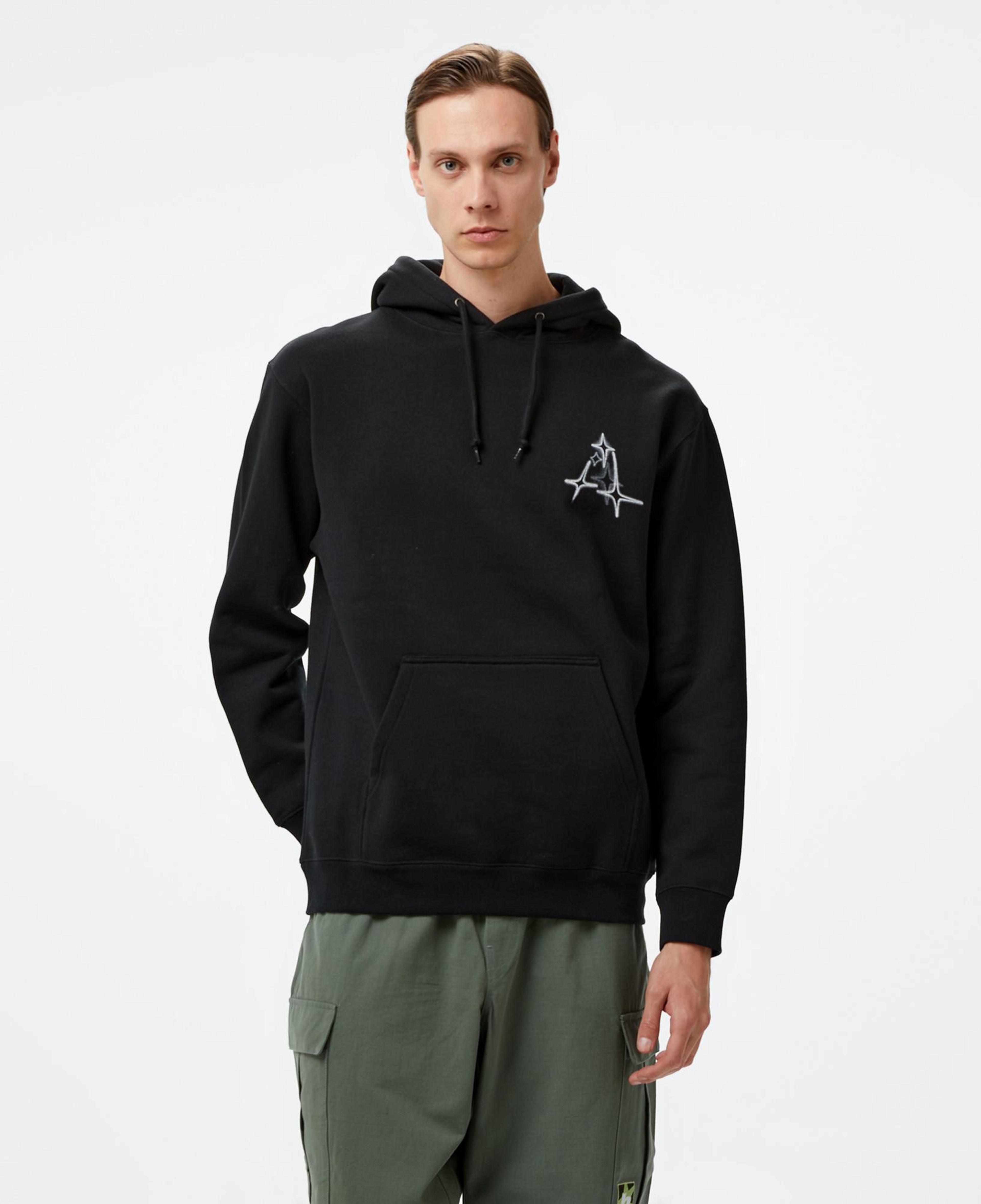 Huf Gleam P/O Erkek Siyah Hoodie