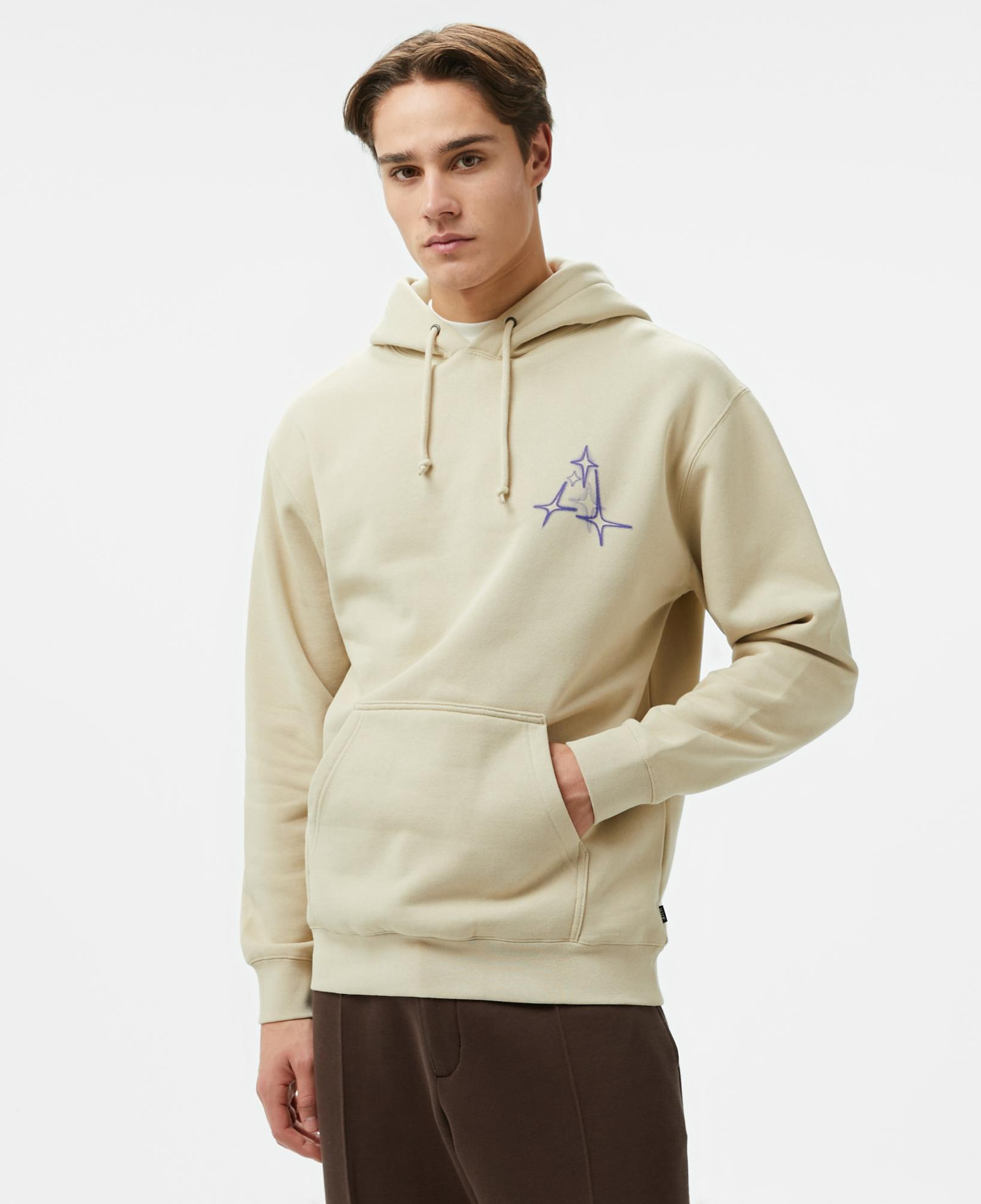 HUF Gleam P/O Erkek Bej Hoodie