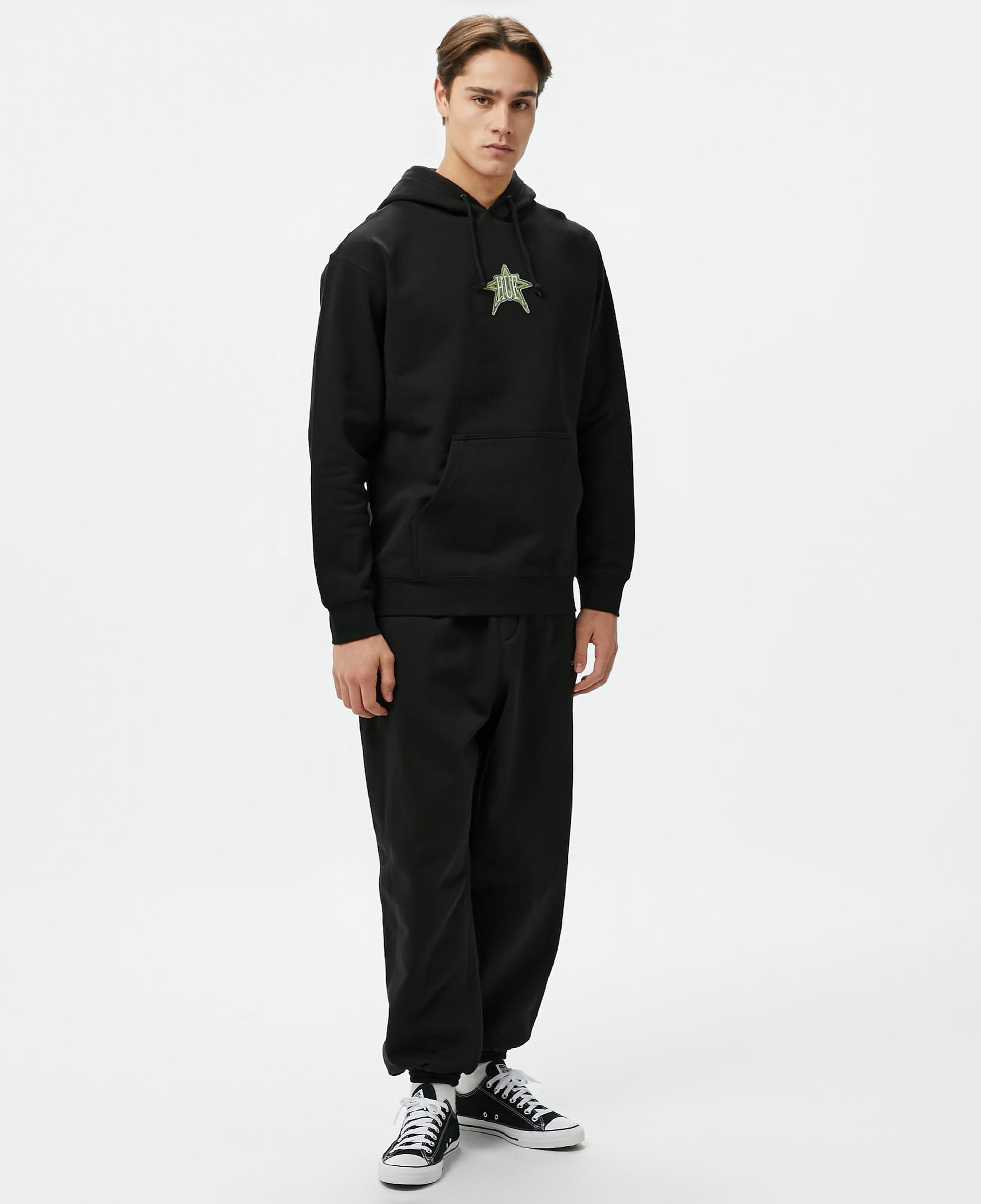 Huf Intergalactic P/O Erkek Siyah Hoodie