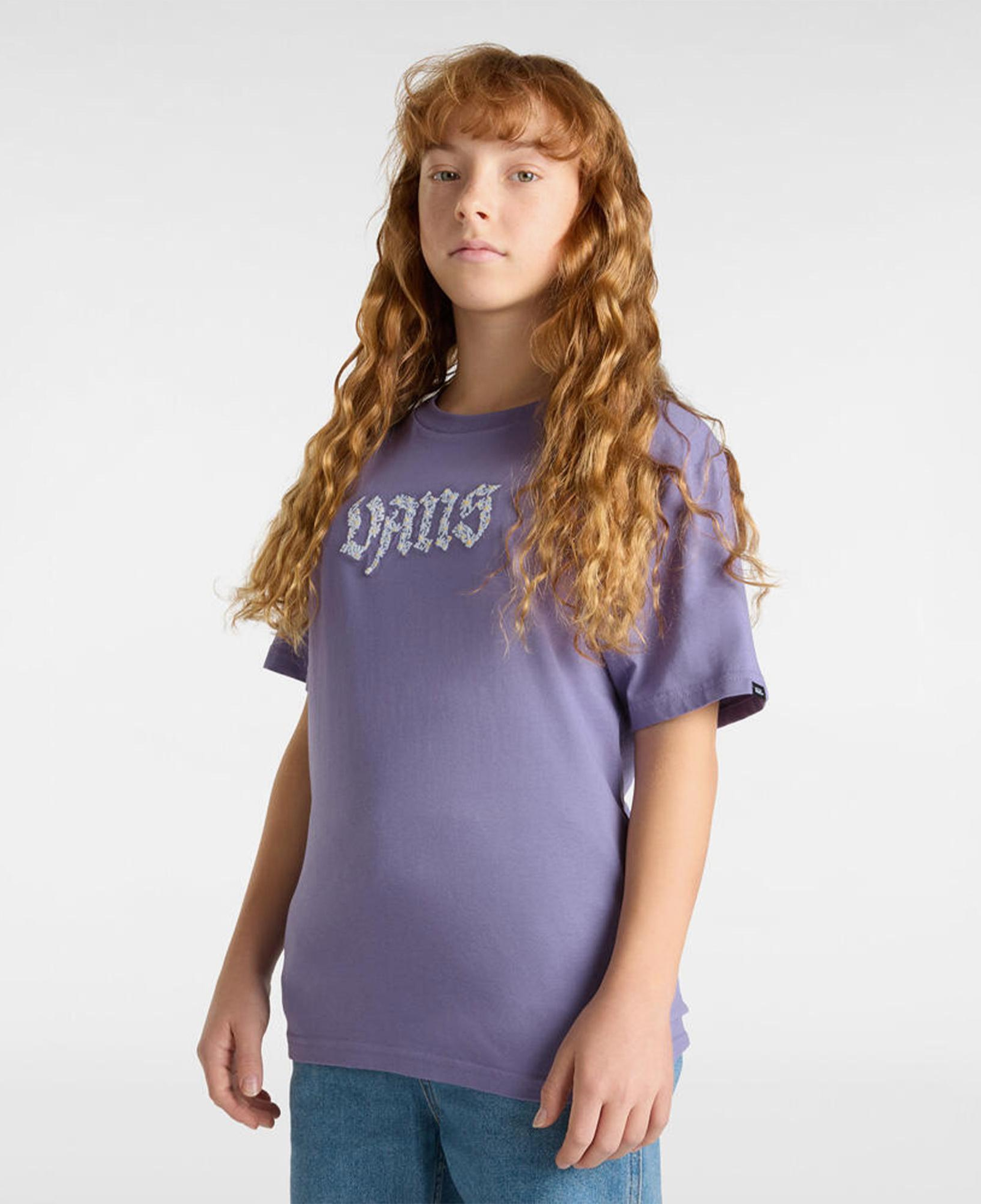 Vans Daisy Break Ss Çocuk Mor T-Shirt
