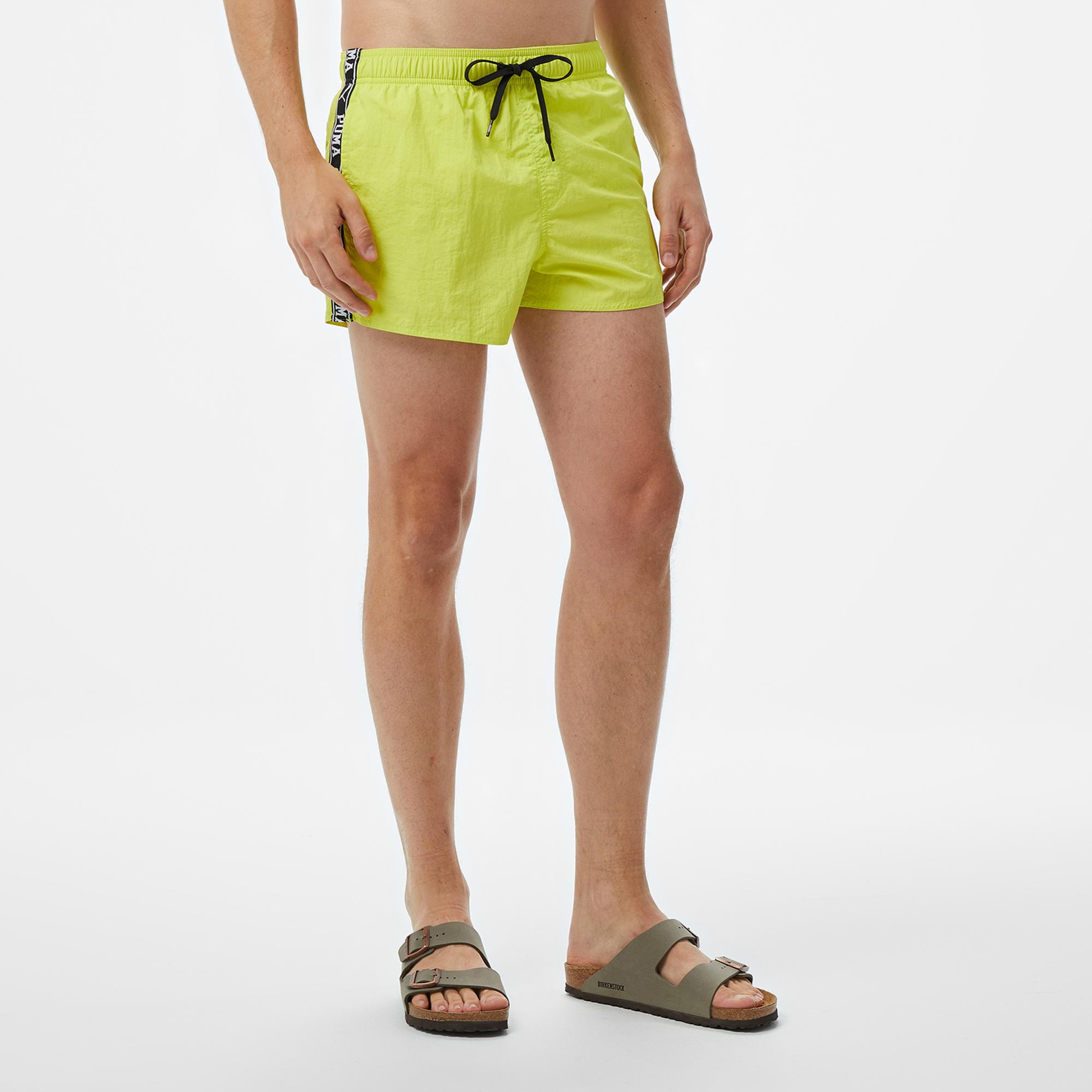 Puma Swim Crinkle Erkek Sarı Mayo