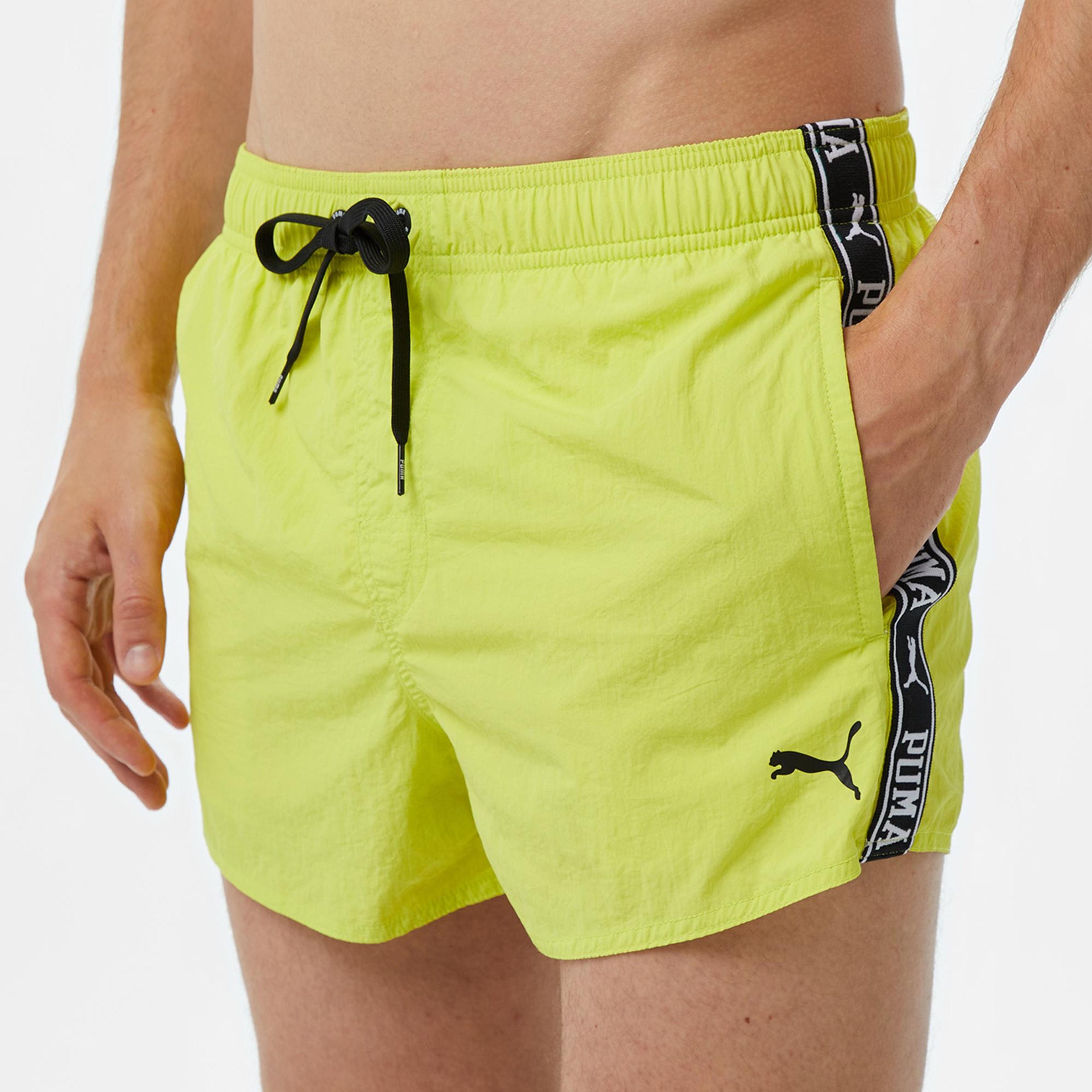 Puma Swim Crinkle Erkek Sarı Mayo