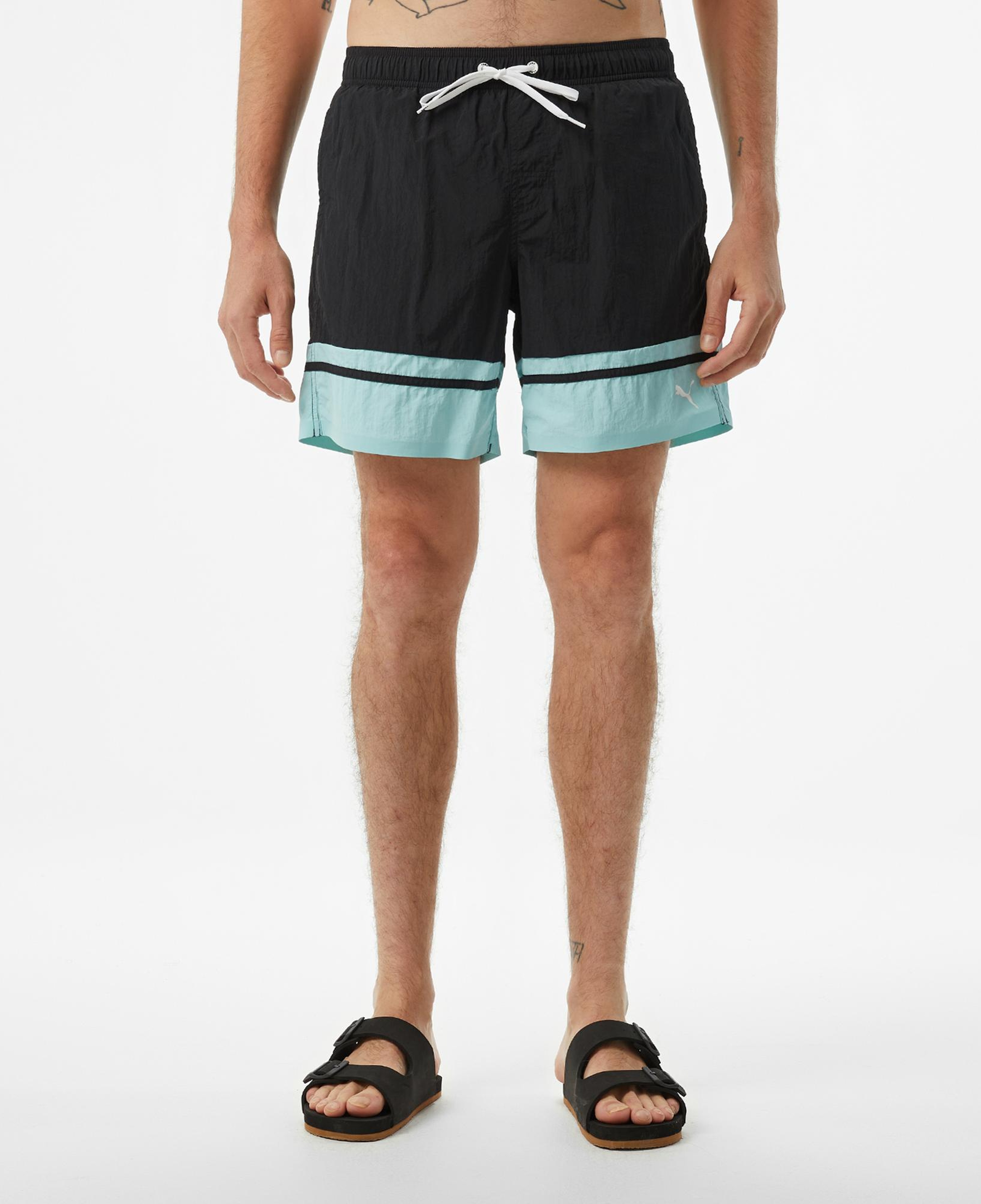 Puma Swim Men Colour Block Erkek Siyah Mayoşort