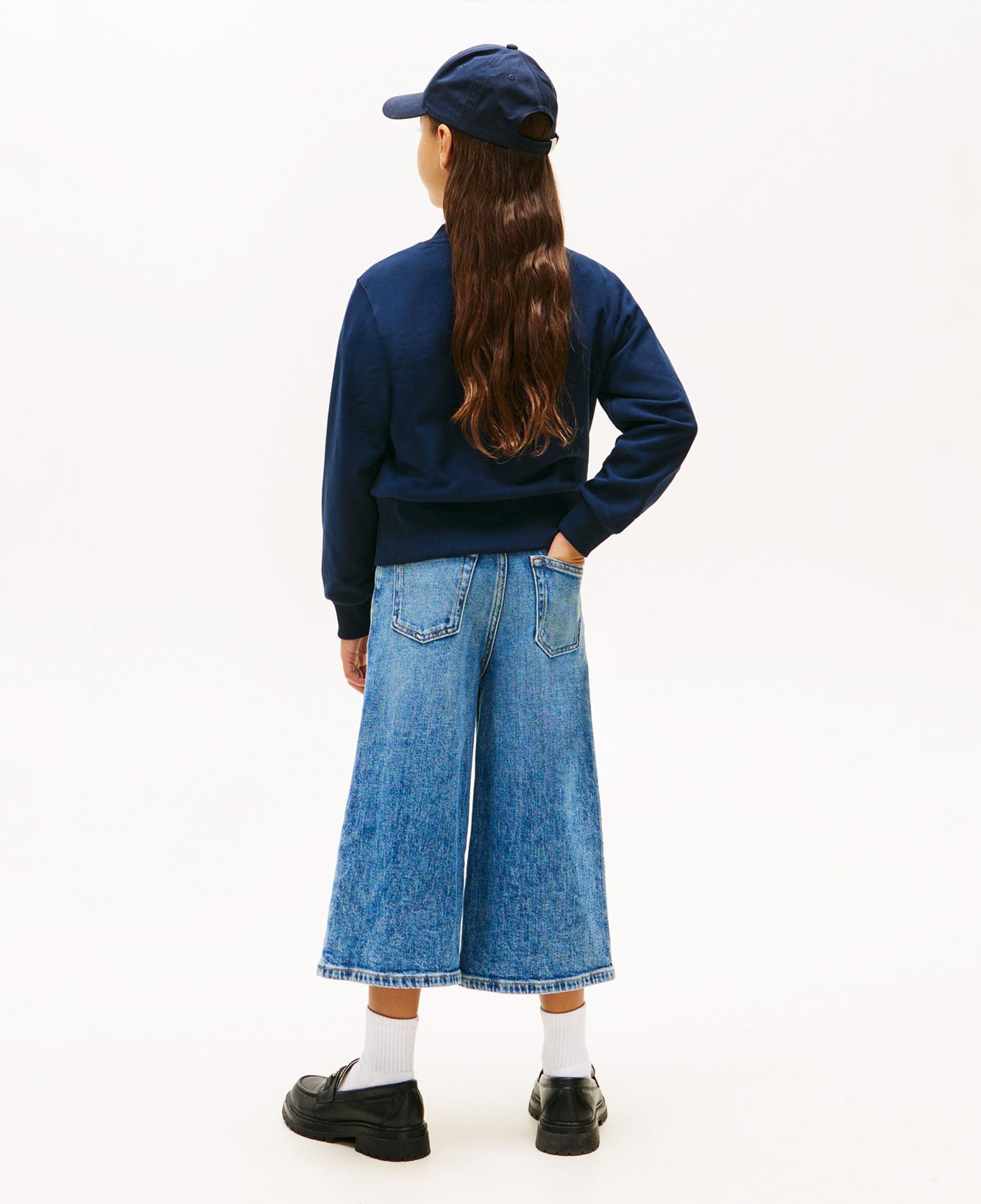 Tommy Hilfiger Crew Neck Çocuk Mavi Sweatshirt