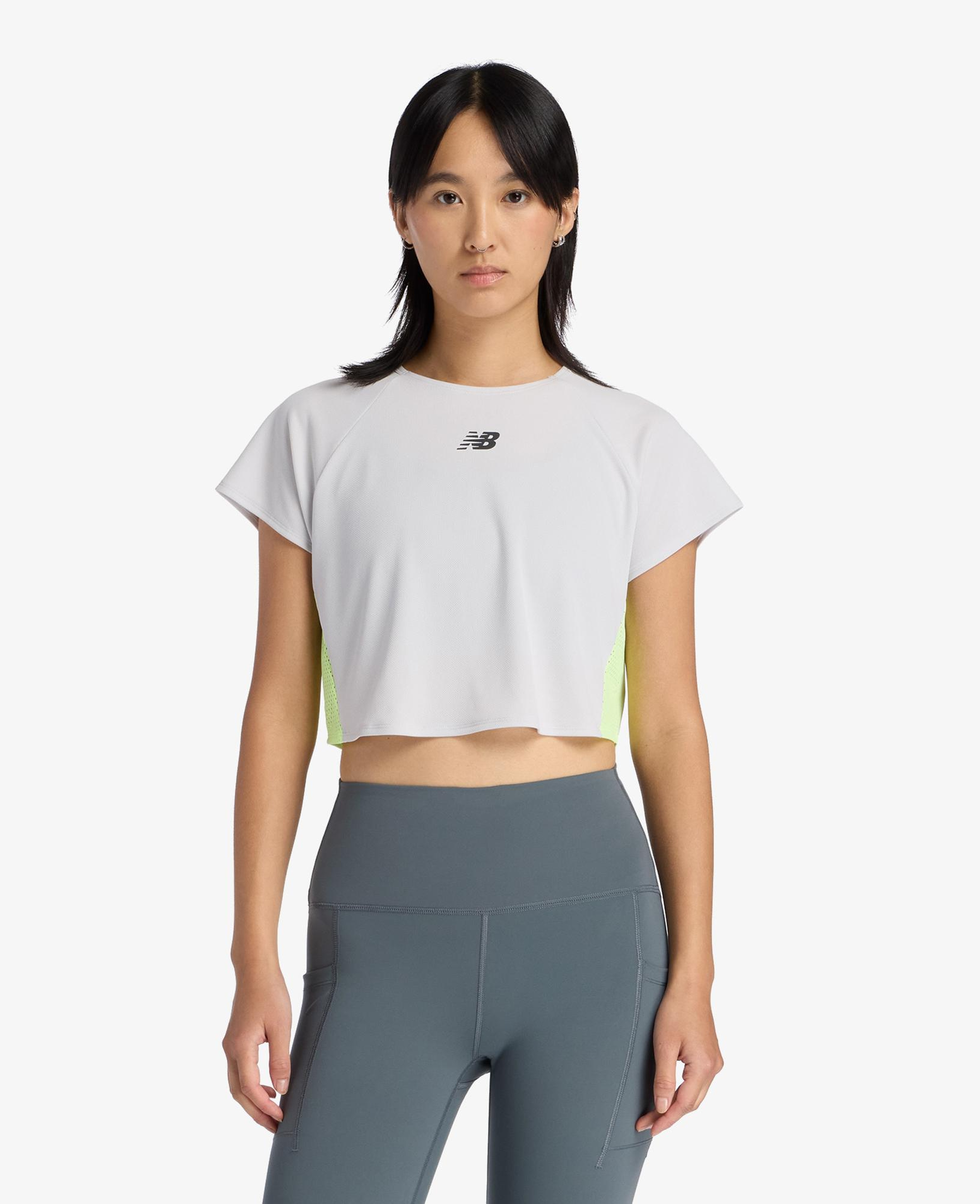 New Balance Fast Days  Kadın Gri T-Shirt