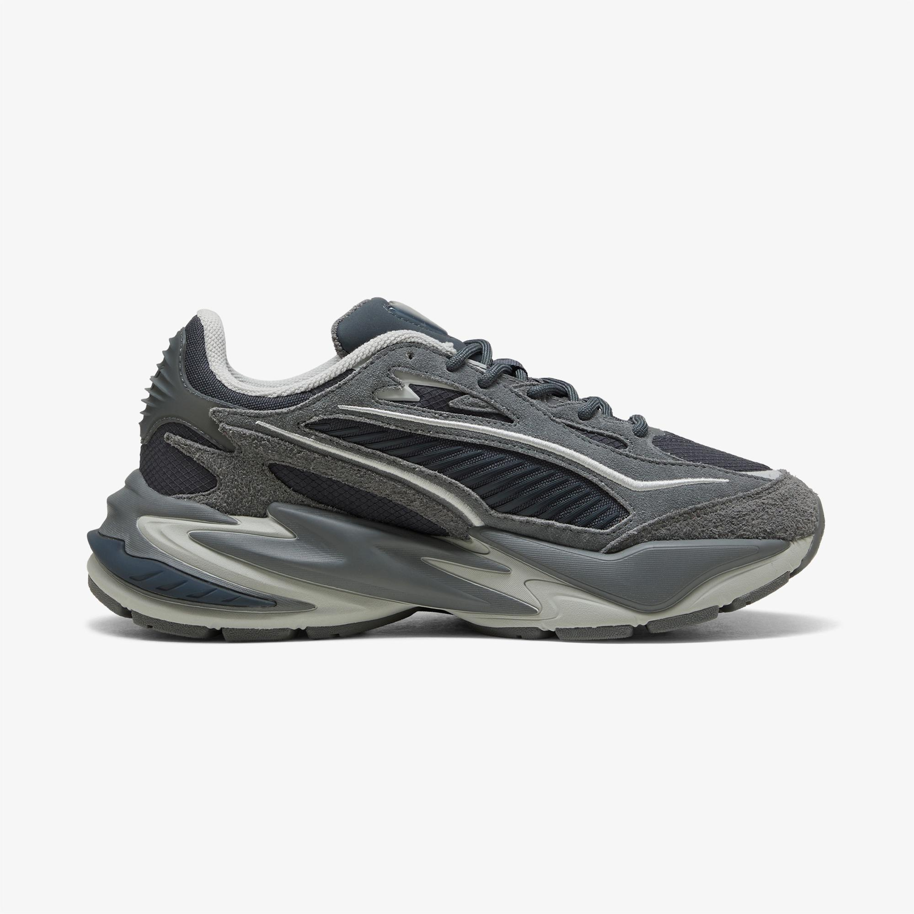 Puma Rs Surge Hairy Suede Unisex Gri Spor Ayakkabı