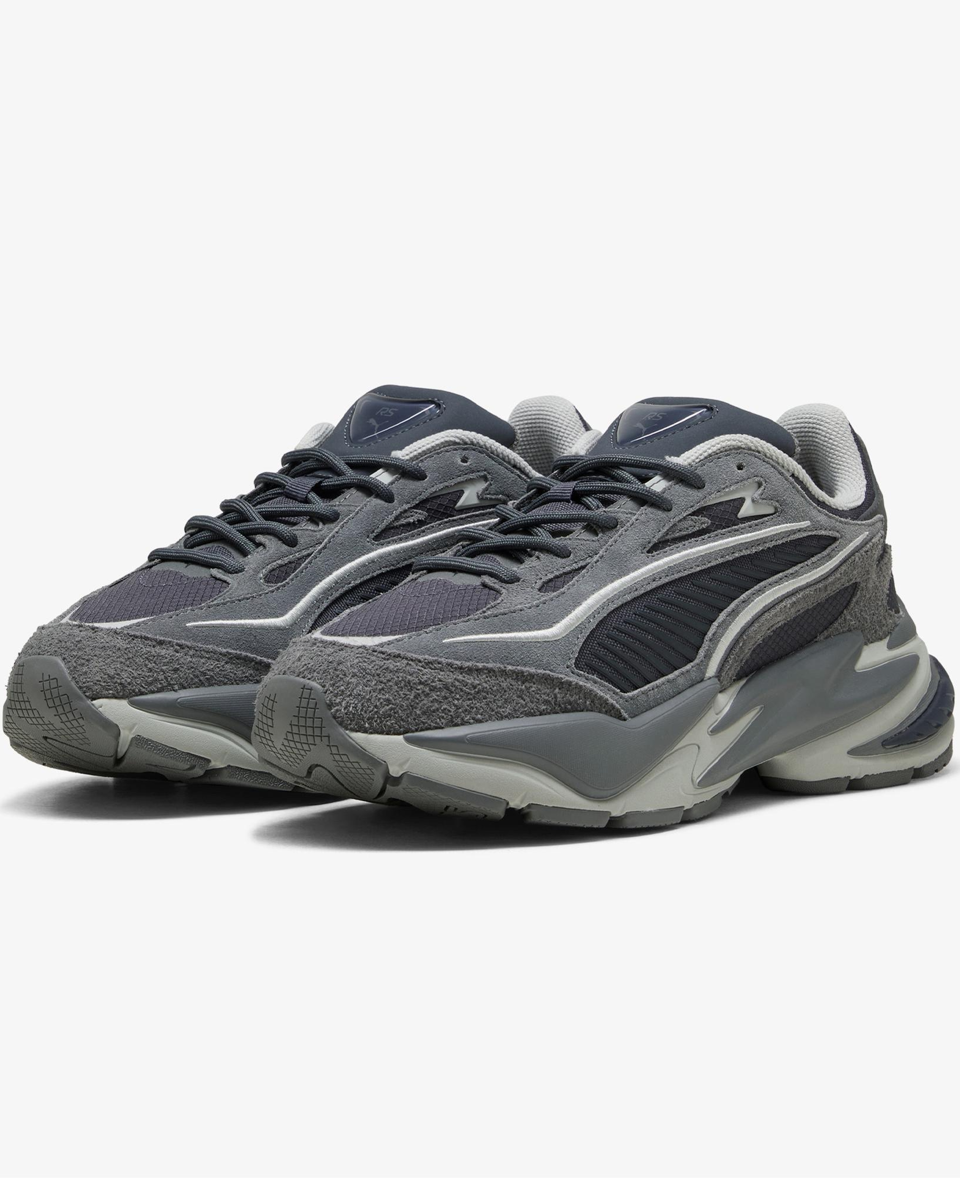 Puma Rs Surge Hairy Suede Unisex Gri Spor Ayakkabı