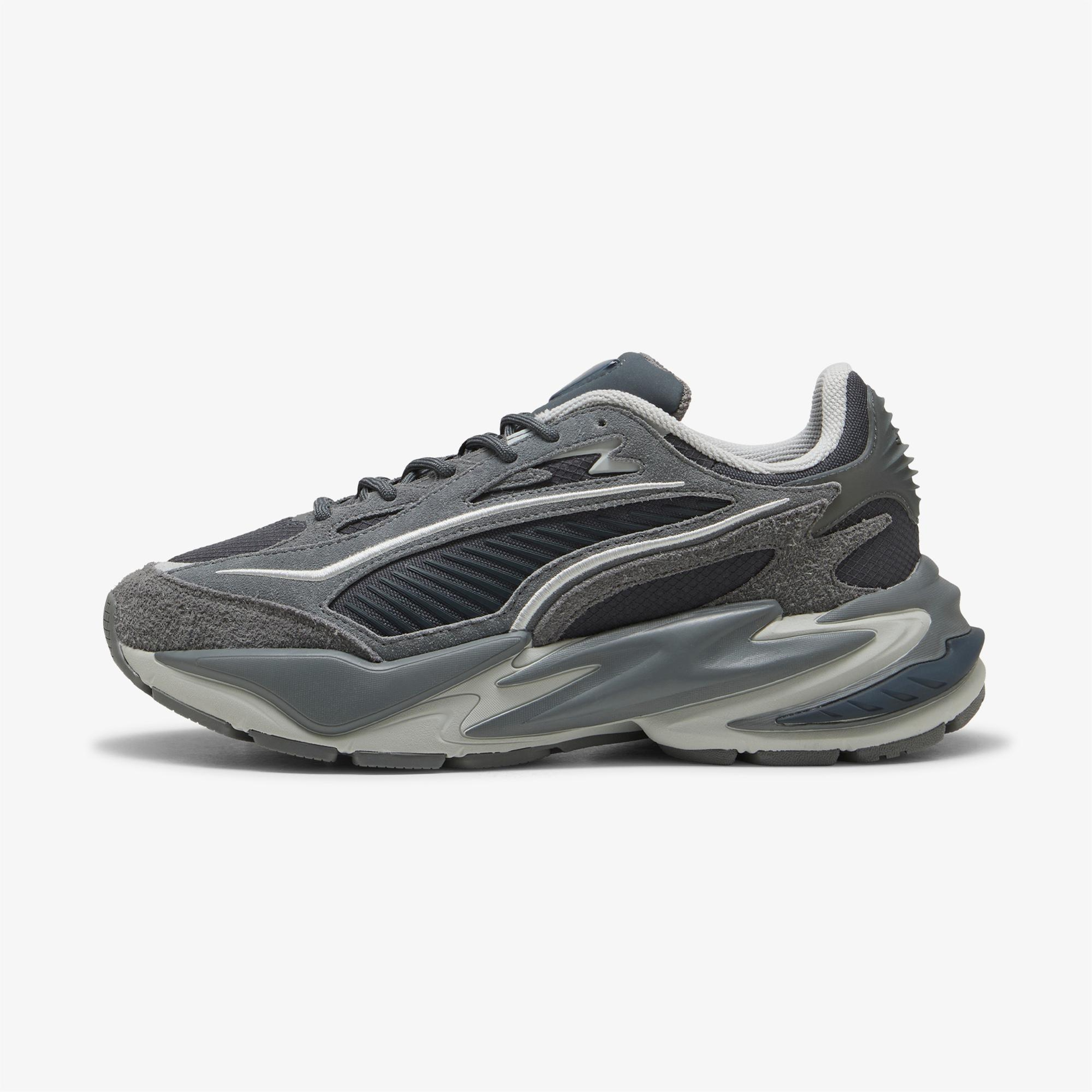 Puma Rs Surge Hairy Suede Unisex Gri Spor Ayakkabı