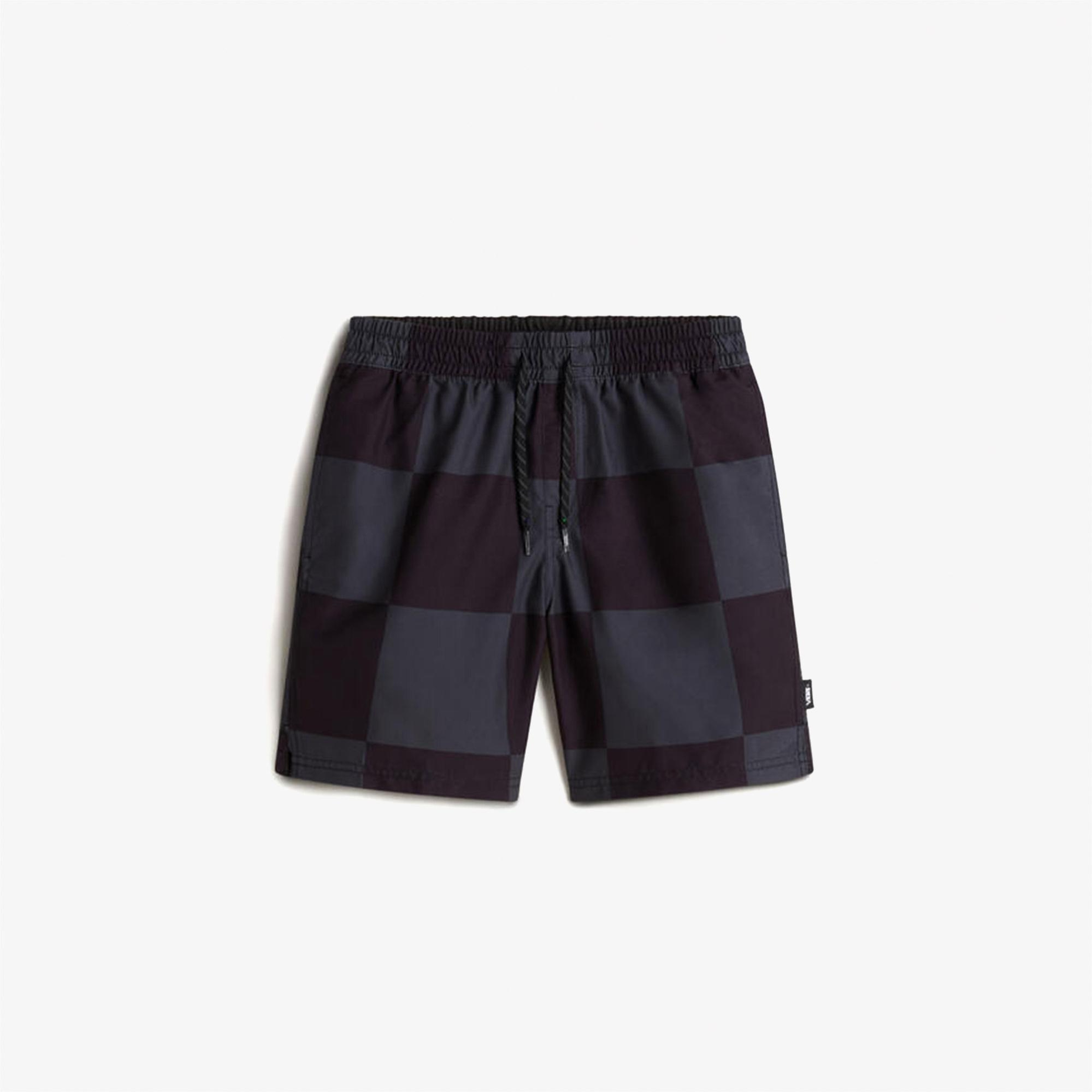 Vans Primary Checkerboard Çocuk Siyah Deniz Şortu