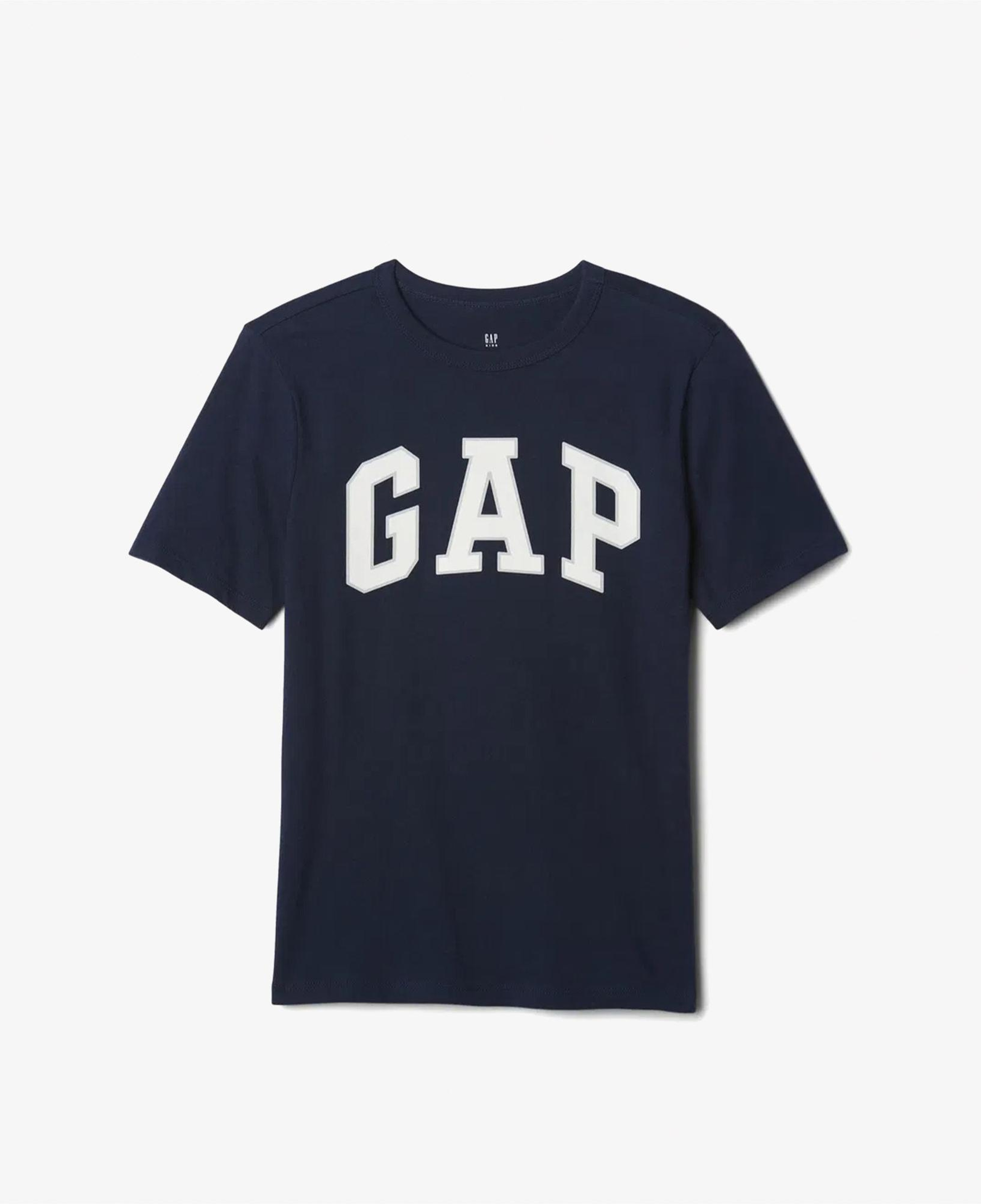 Gap V-Bas Çocuk Lacivert T-Shirt