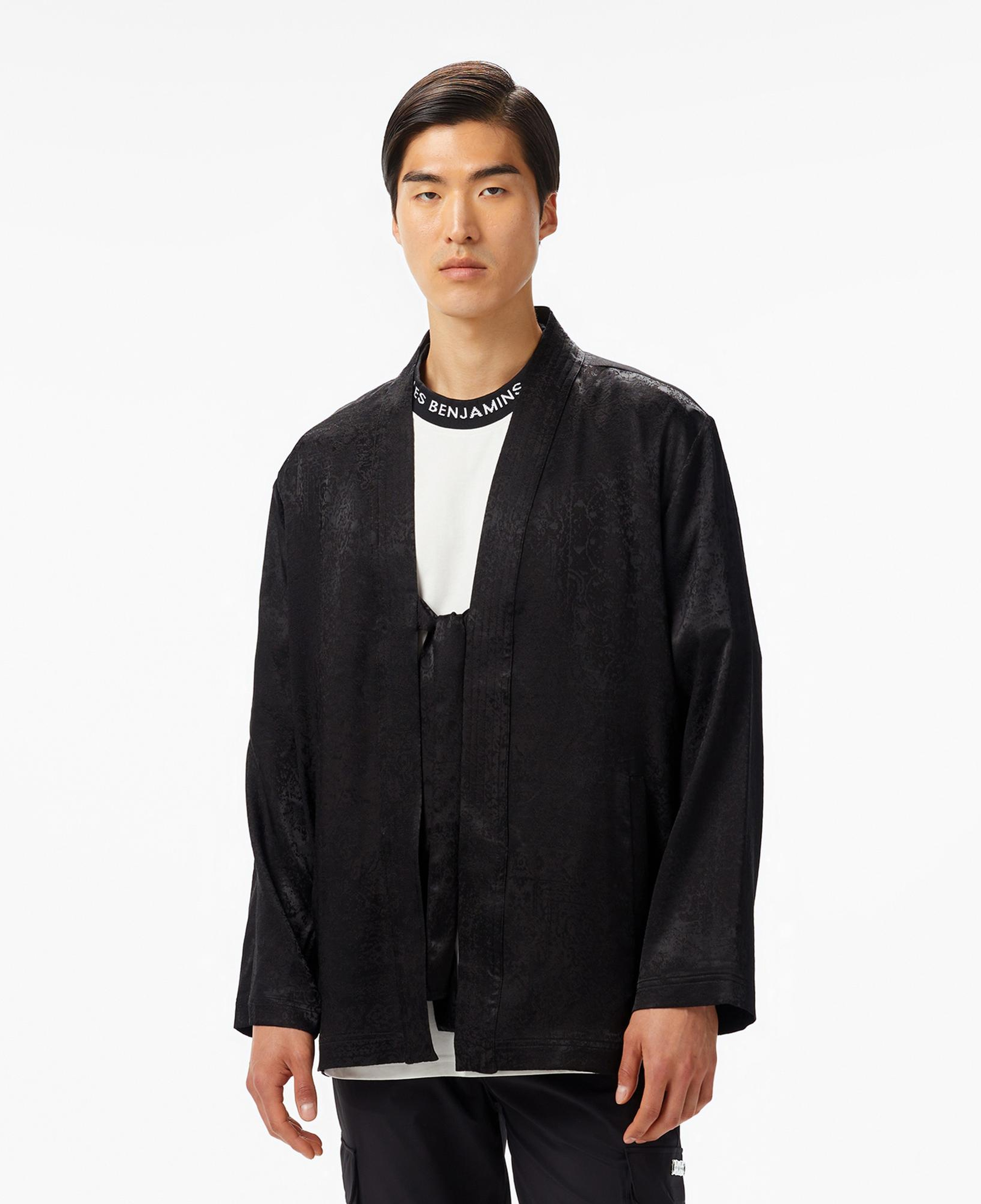 Les Benjamins Classic 401 Erkek Siyah Kimono Ceket