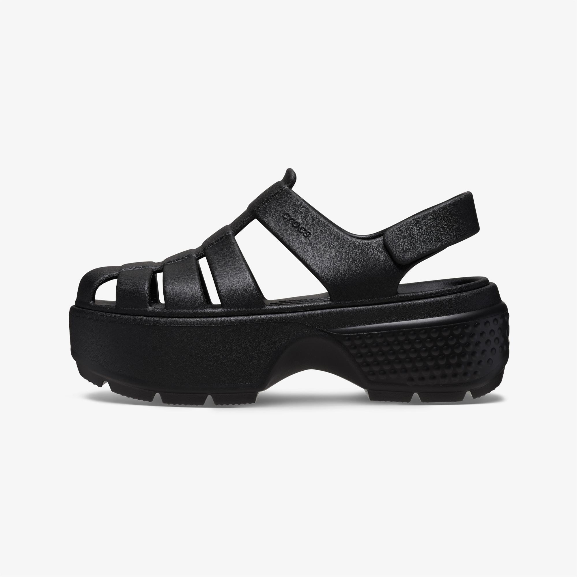 Crocs Stomp Fisherman Kadın Siyah Sandalet