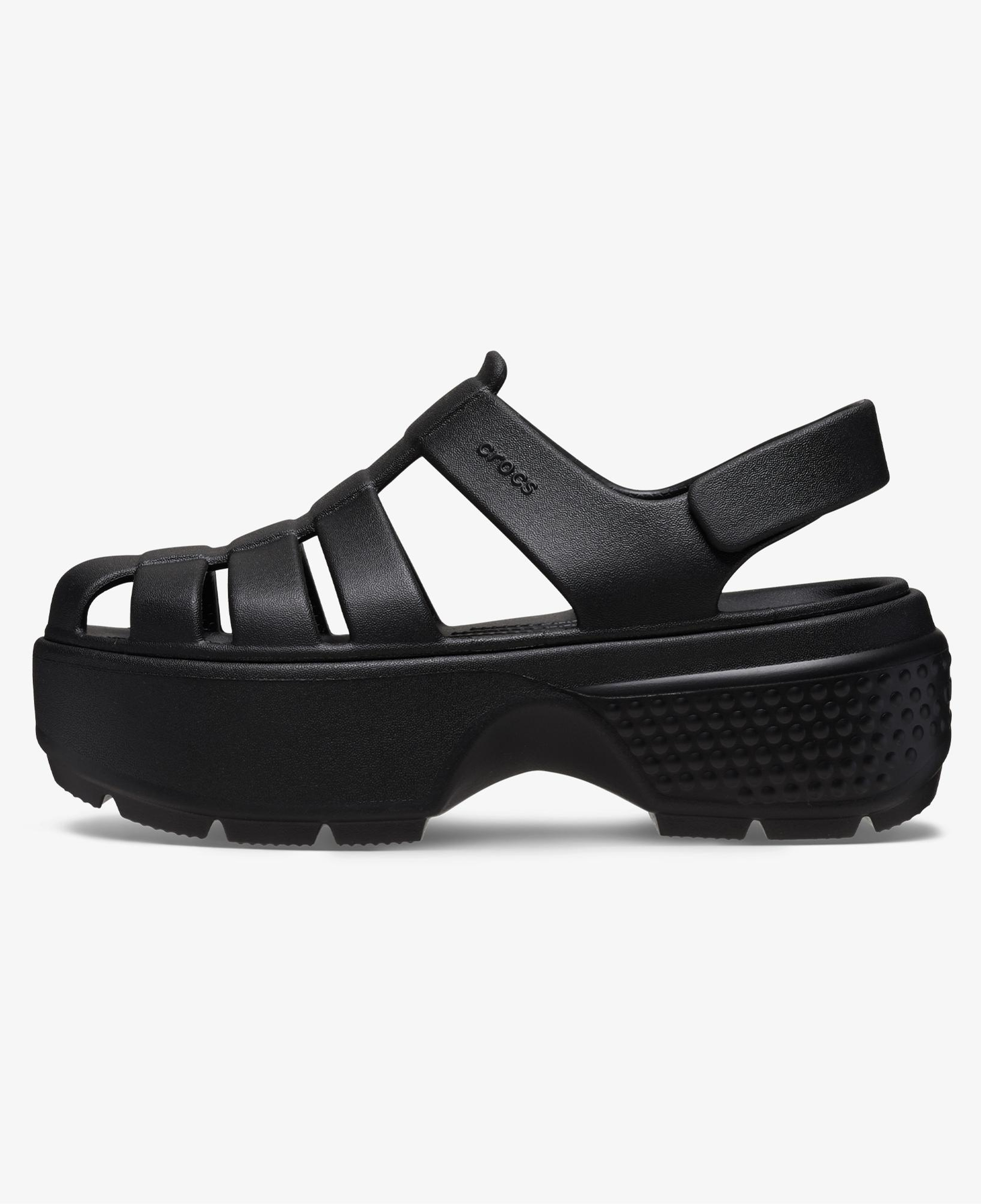 Crocs Stomp Fisherman Kadın Siyah Sandalet