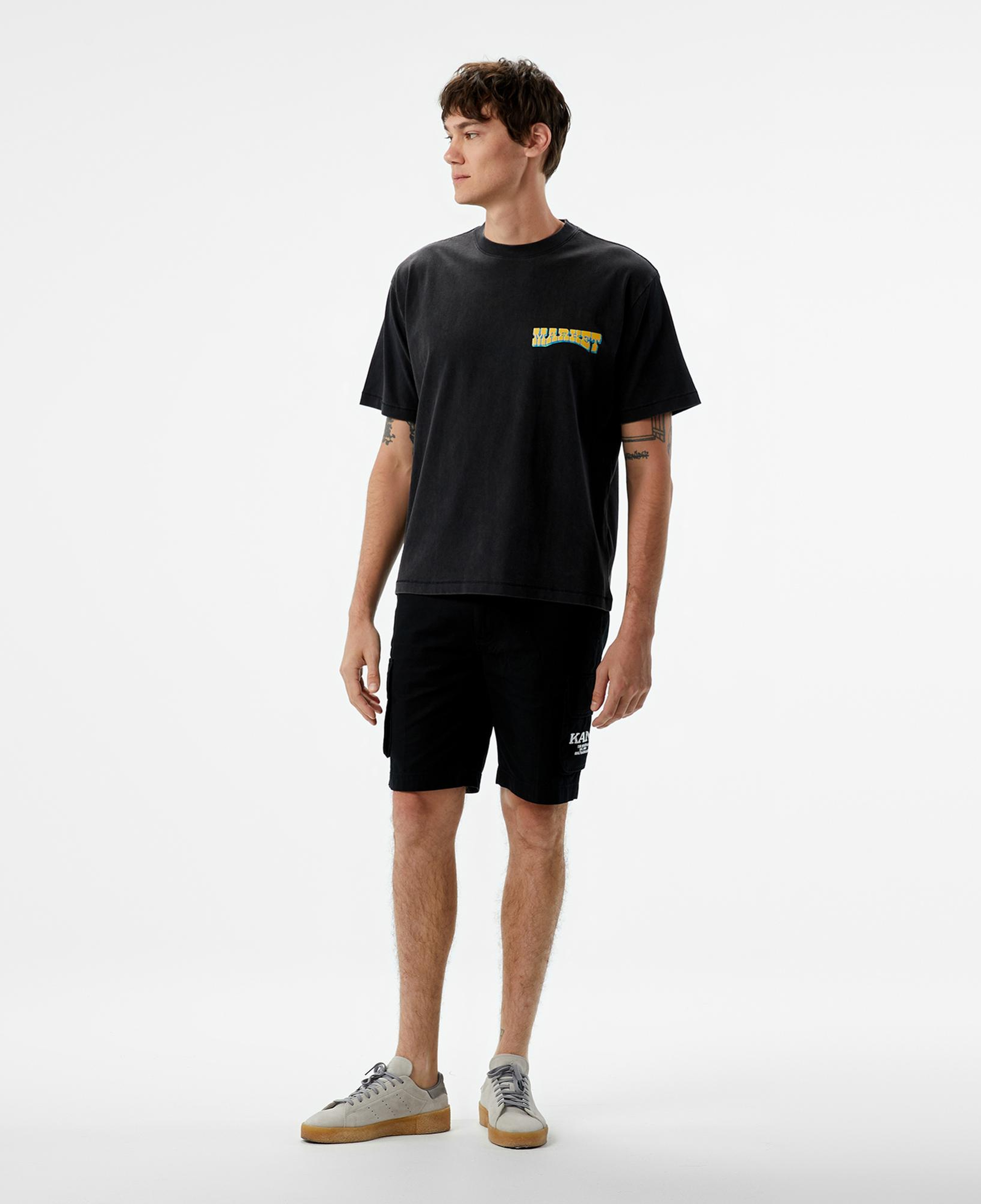 The Market 'Farmers' Unisex Siyah T-Shirt