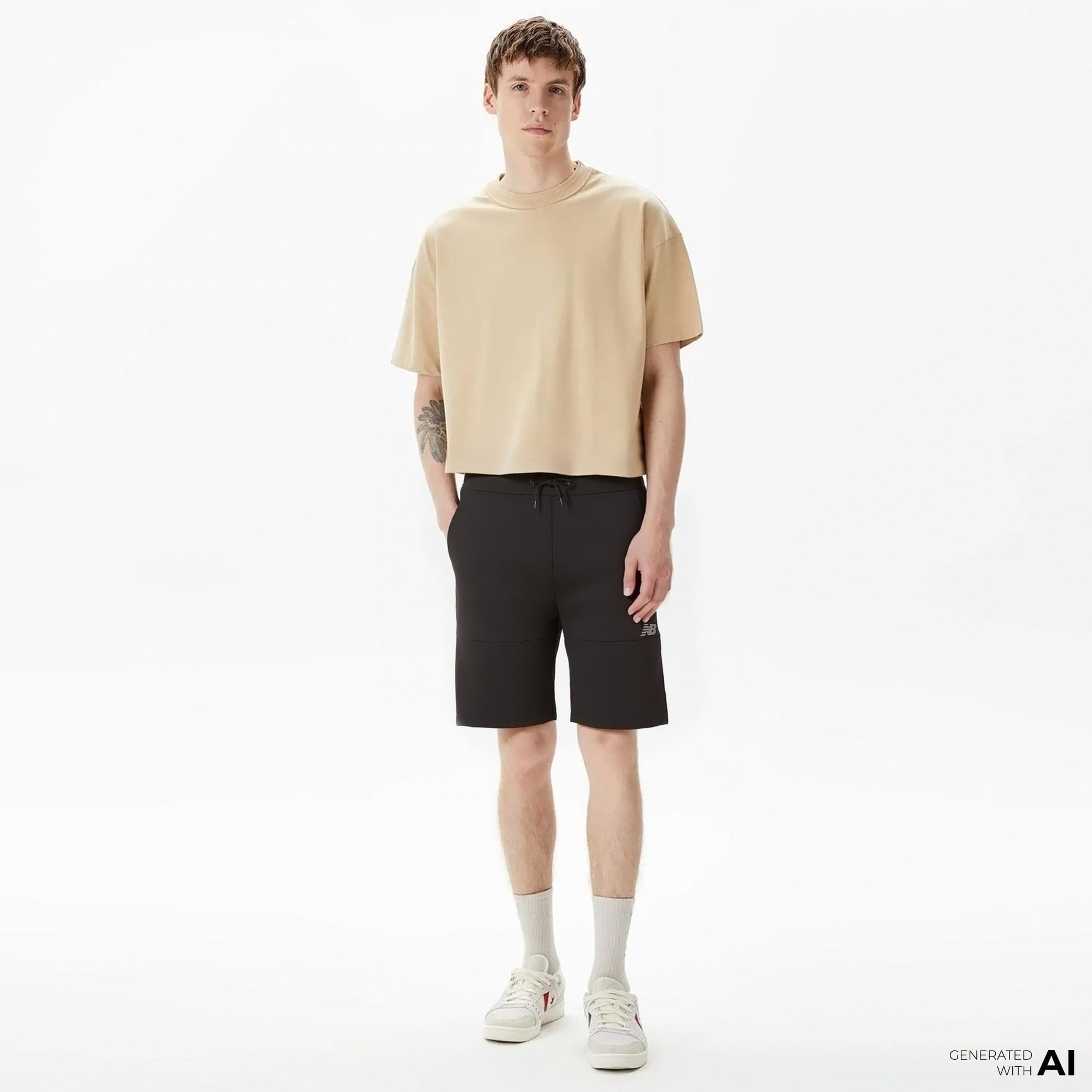 New Balance Lifestyle Erkek Siyah Şort