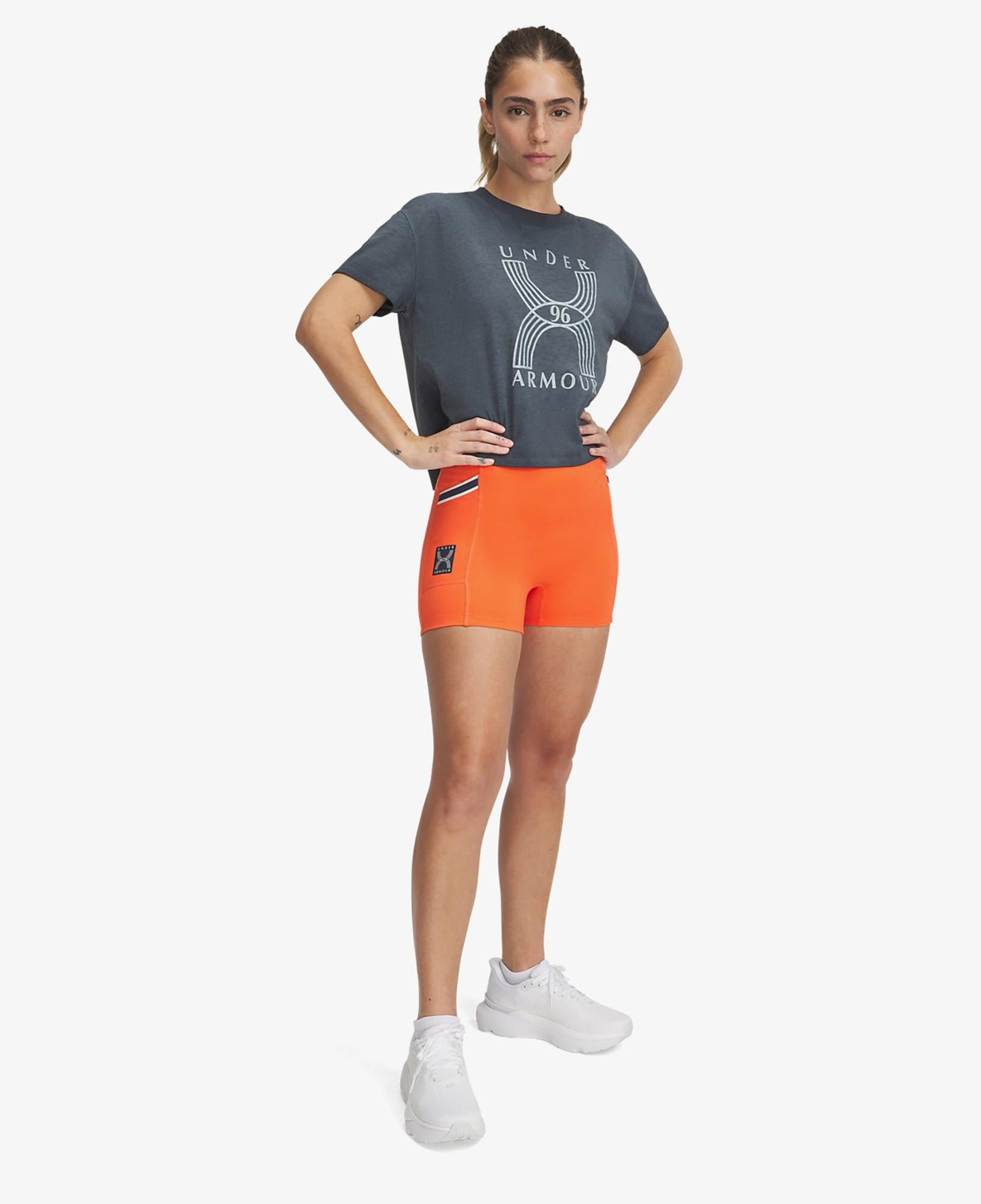 Under Armour Run 96 Kadın Turuncu Kısa Tayt