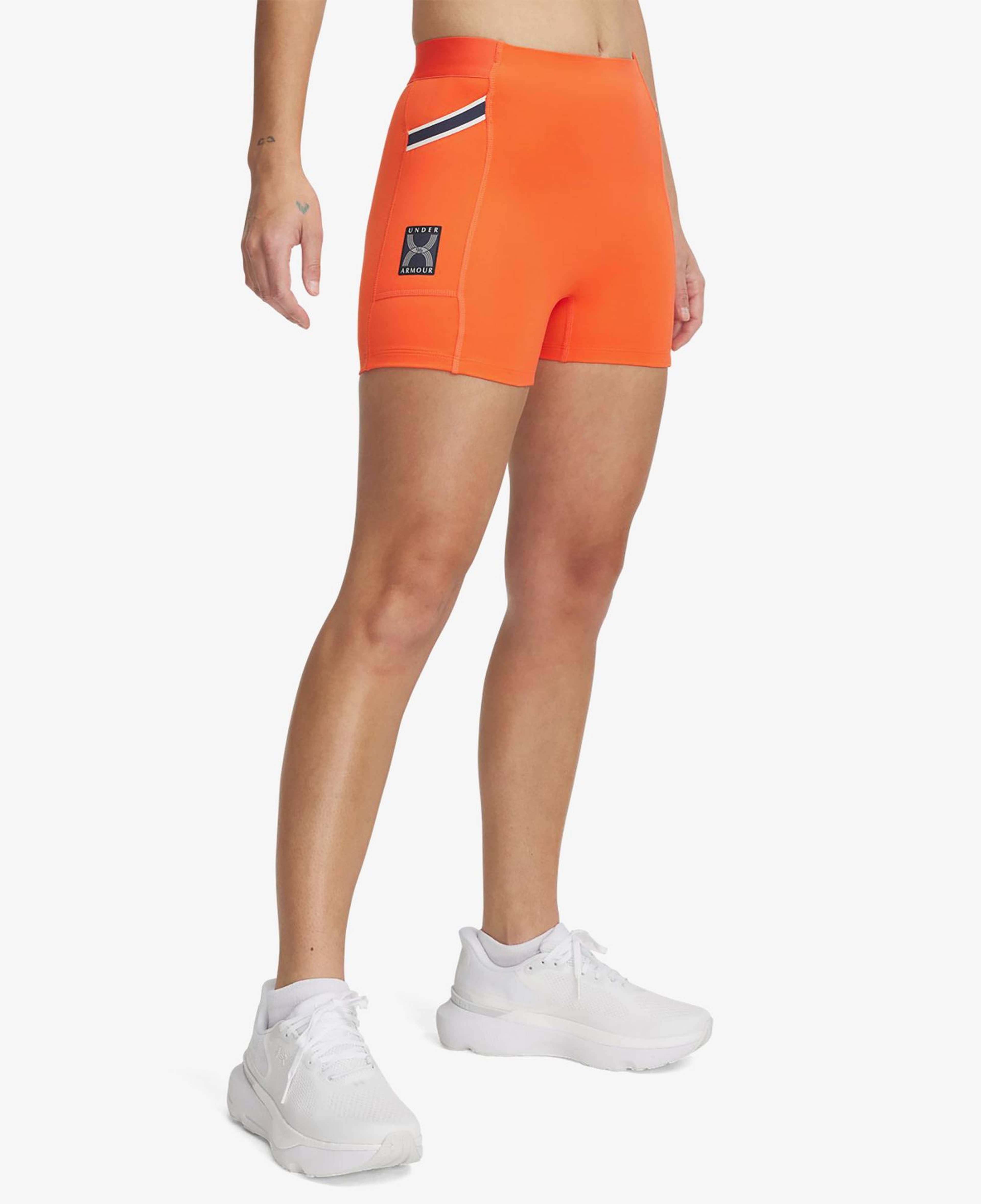 Under Armour Run 96 Kadın Turuncu Kısa Tayt