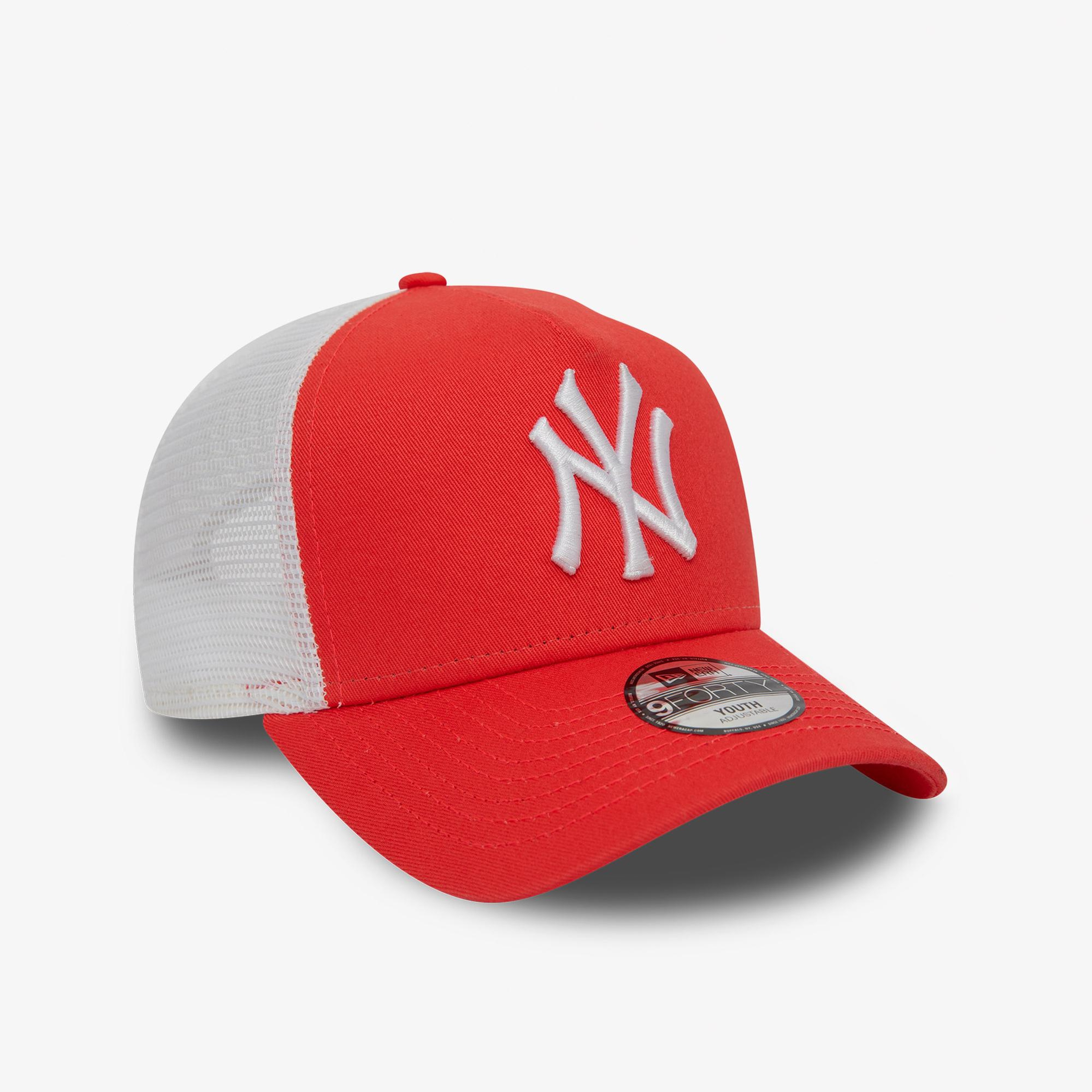 New Era League Essentials Trucker NY Yankees Çocuk Kırmızı Şapka