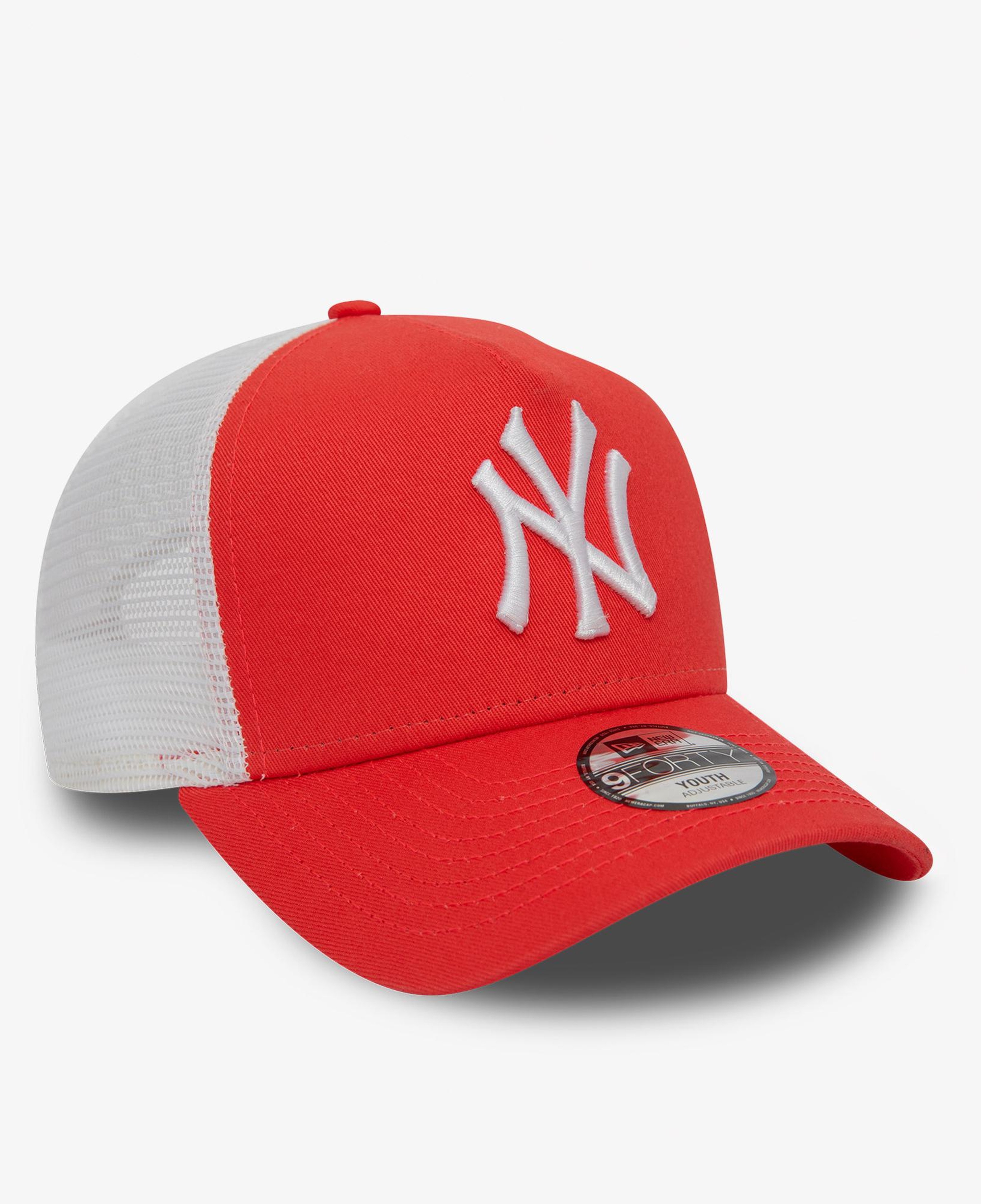 New Era League Essentials Trucker NY Yankees Çocuk Kırmızı Şapka