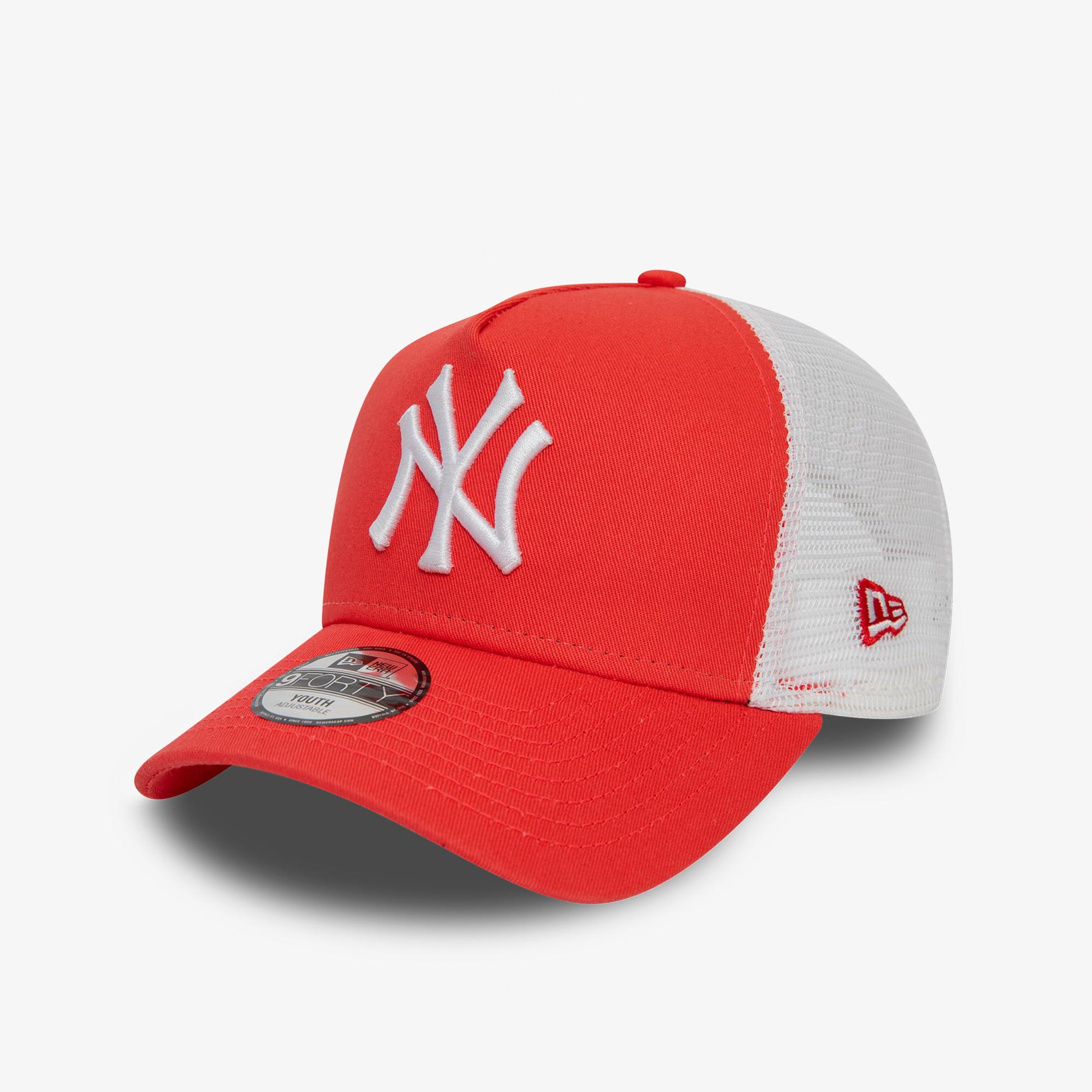 New Era League Essentials Trucker NY Yankees Çocuk Kırmızı Şapka